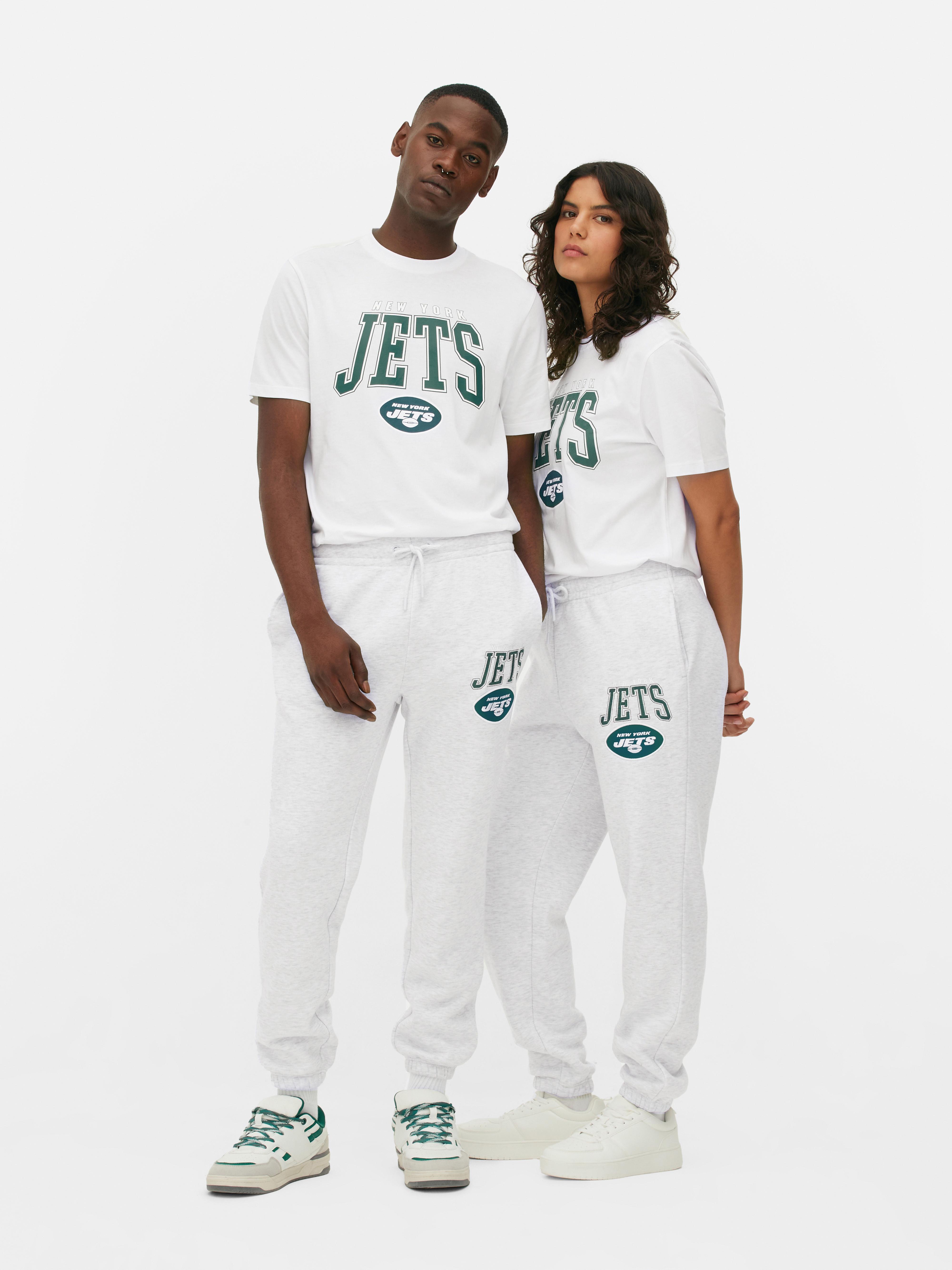 Women s Gray Heather NFL New York Jets Drawstring Joggers Primark