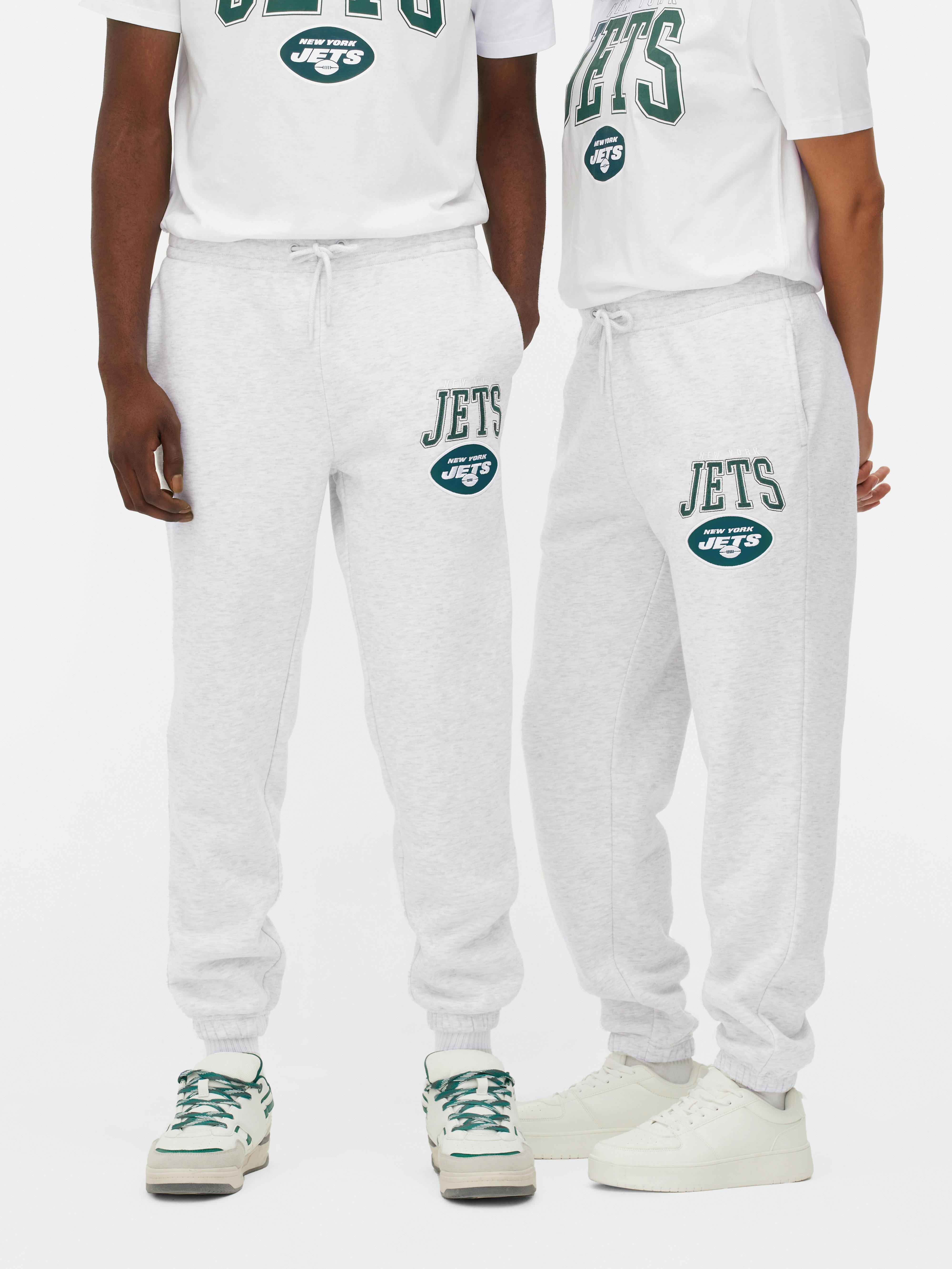 Women s Gray Heather NFL New York Jets Drawstring Joggers Primark