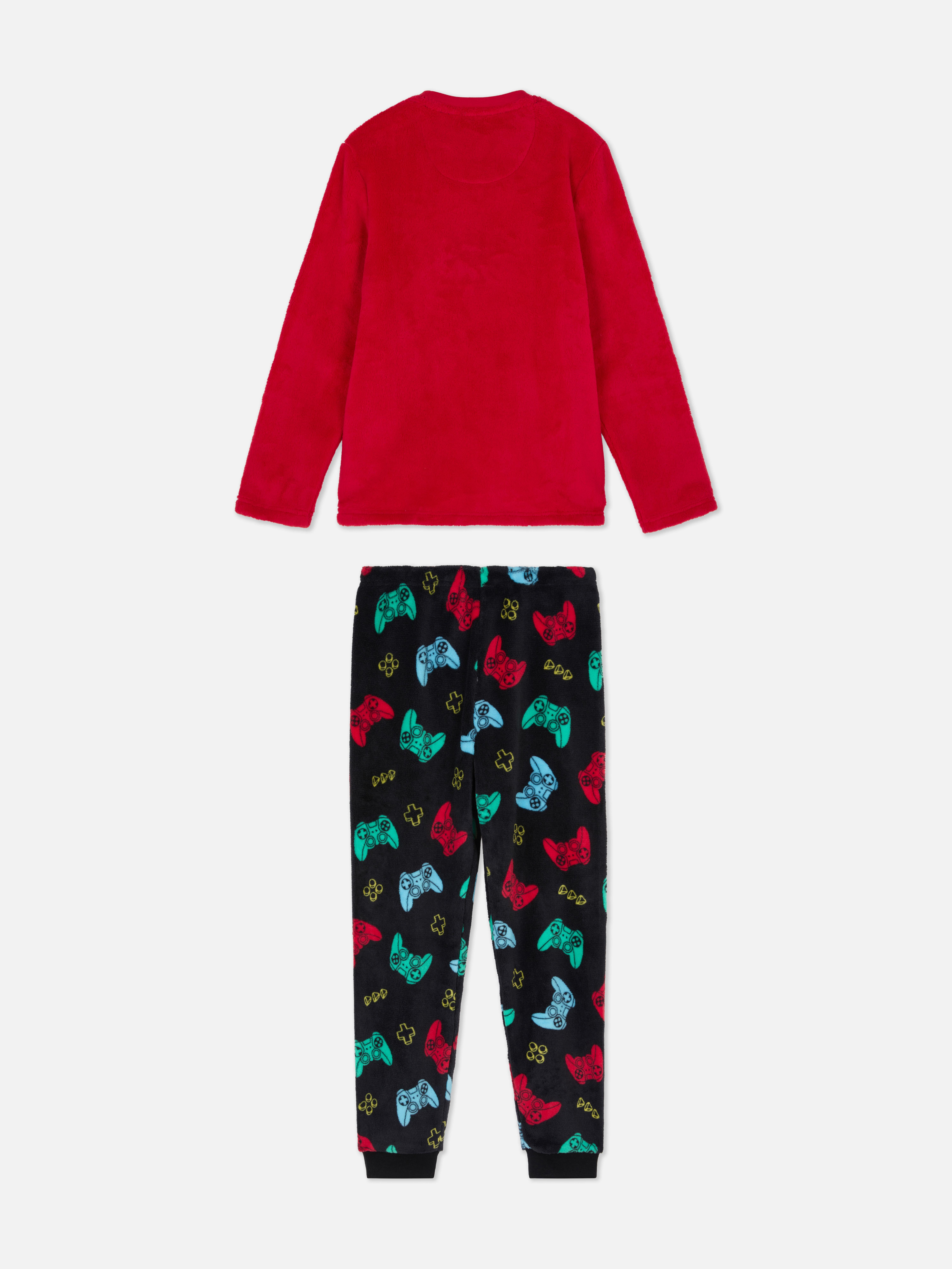 Boys Red Game Controller Christmas Pajamas Primark