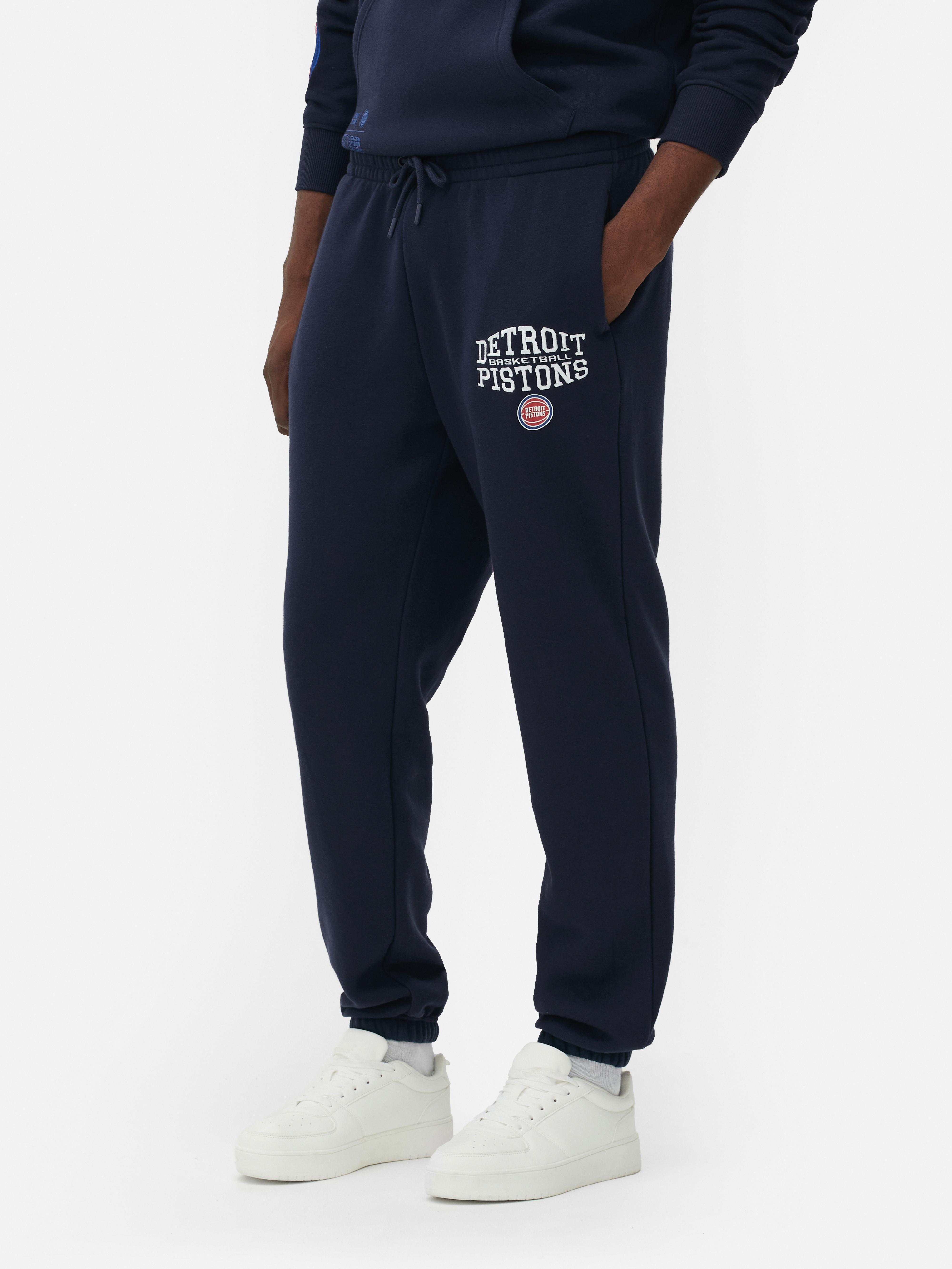 Men s Navy NBA Detroit Pistons Joggers Primark