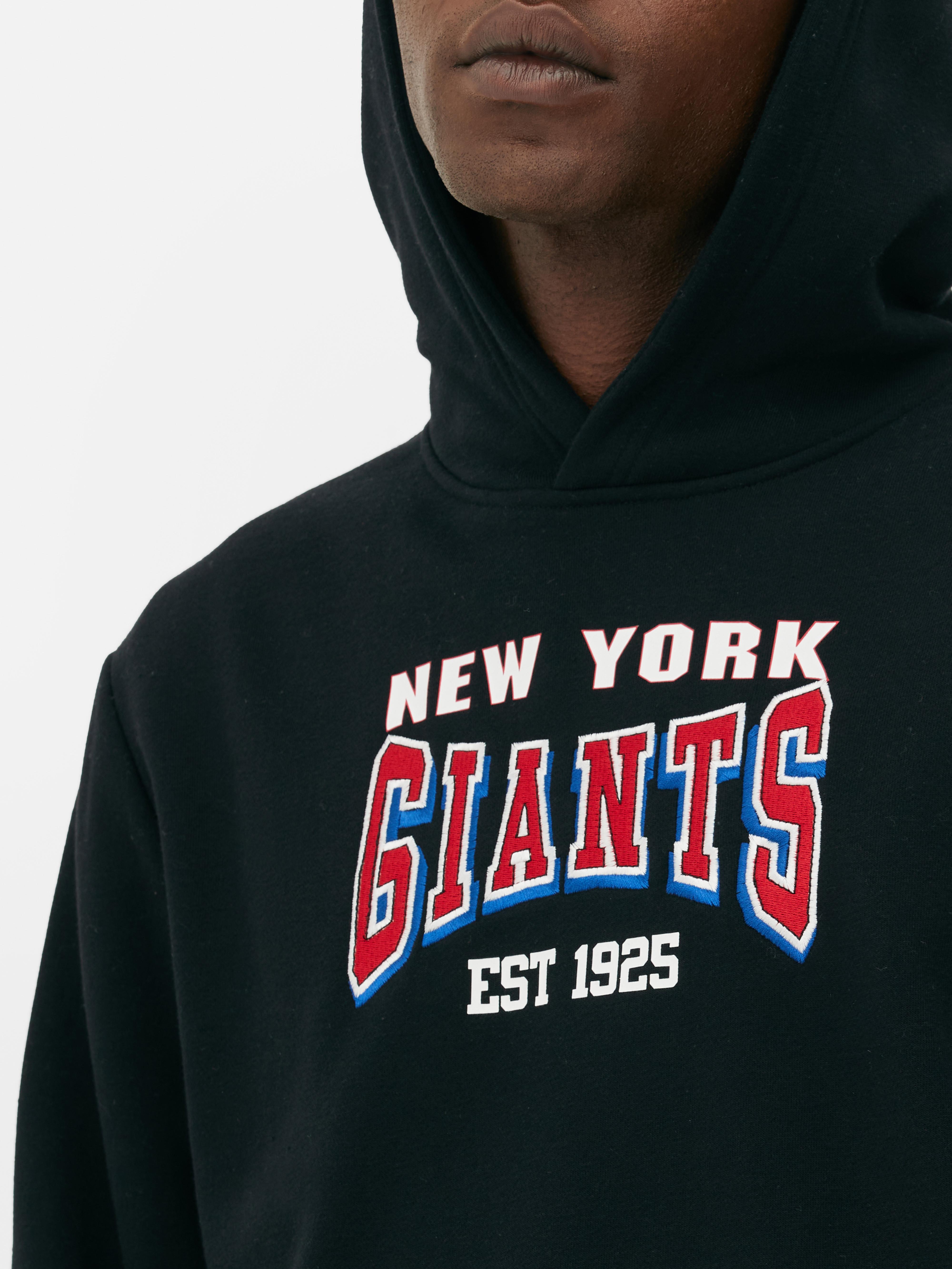 Women s Black NFL New York Giants Graphic Hoodie Primark