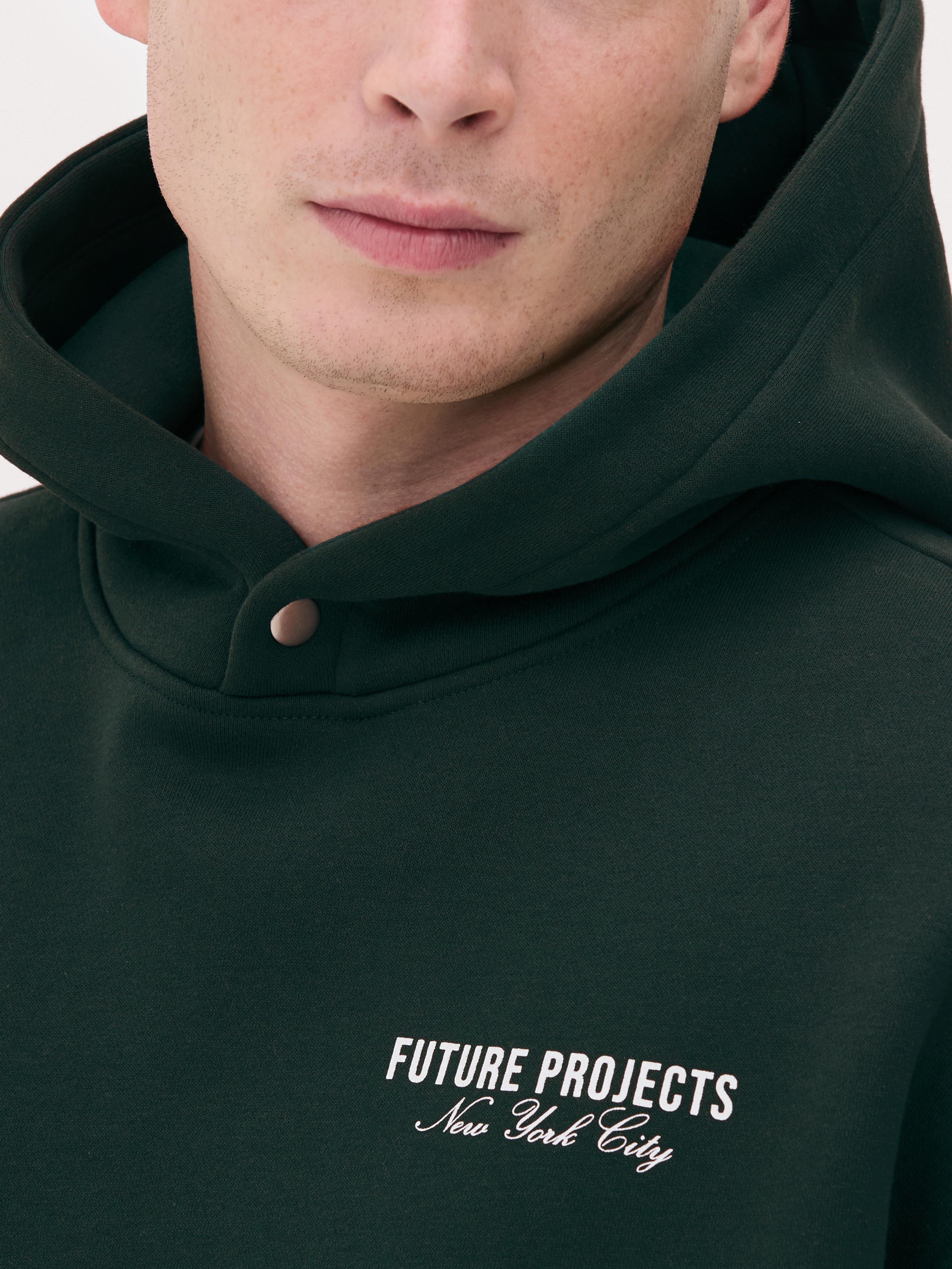 Mens Green Future Projects Back Logo Hoodie Primark