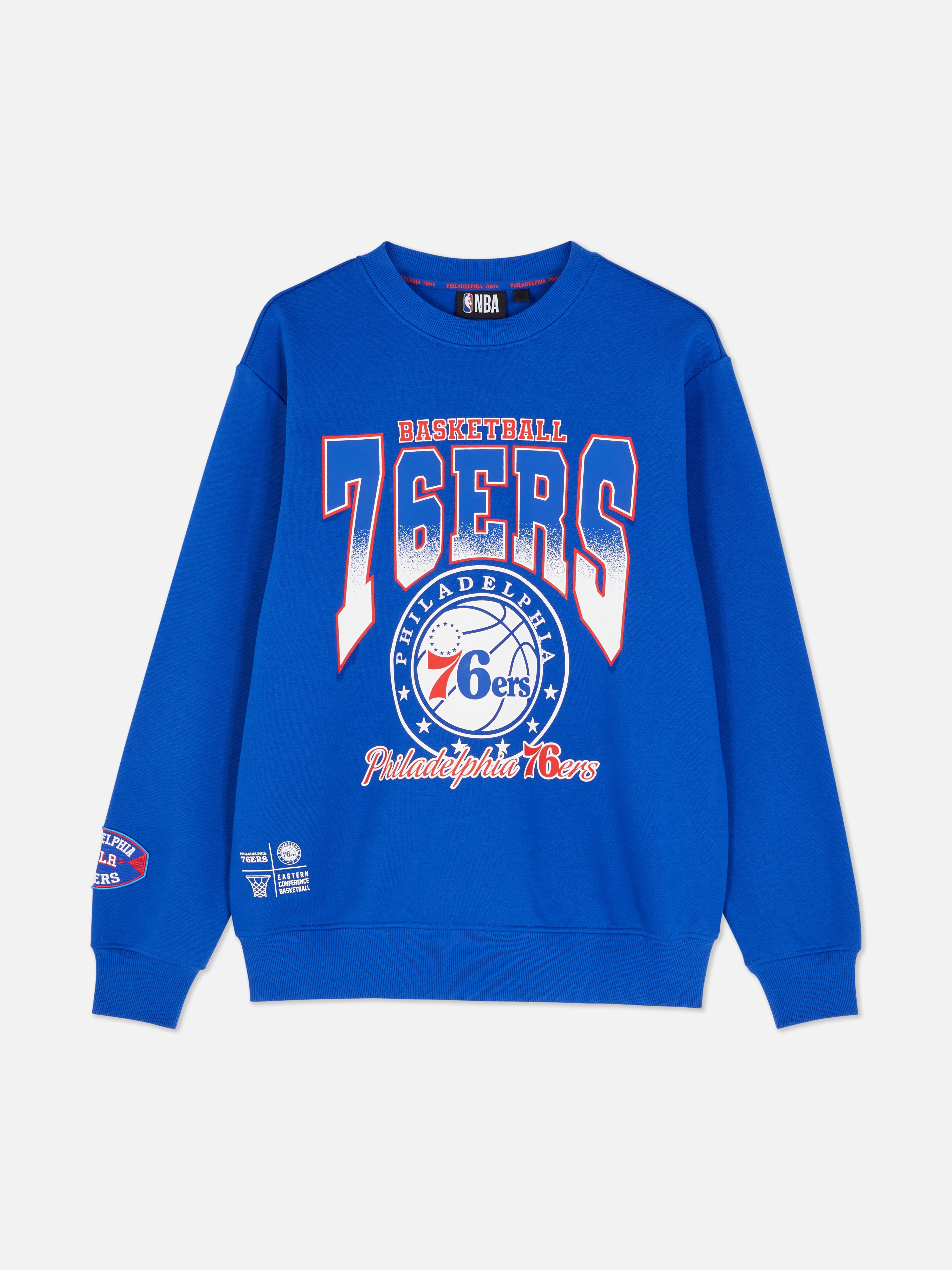 Men's Blue NBA Philadelphia 76ers Graphic Sweatshirt | Primark