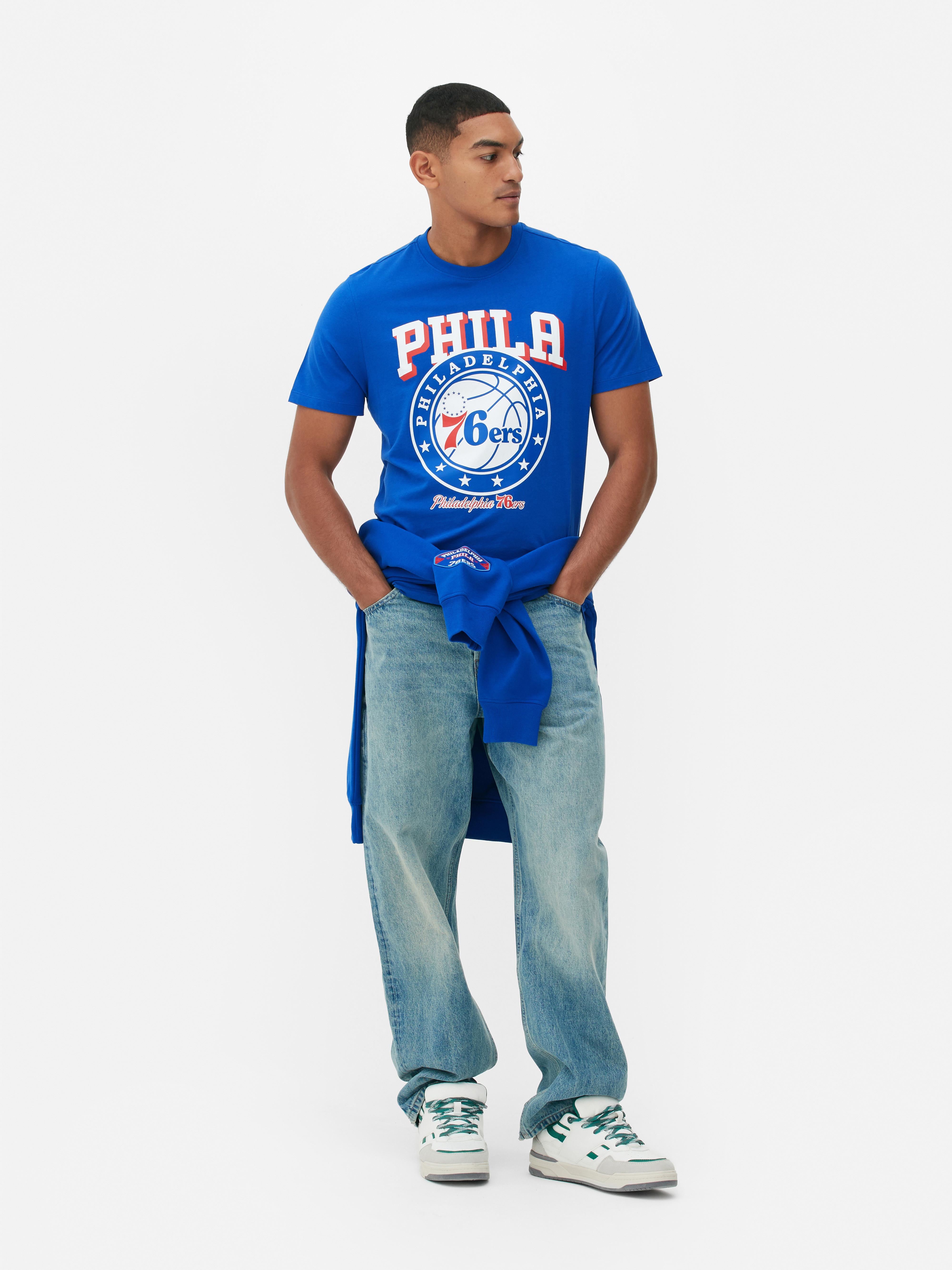 Men's Blue NBA Philadelphia 76ers Graphic T-Shirt | Primark