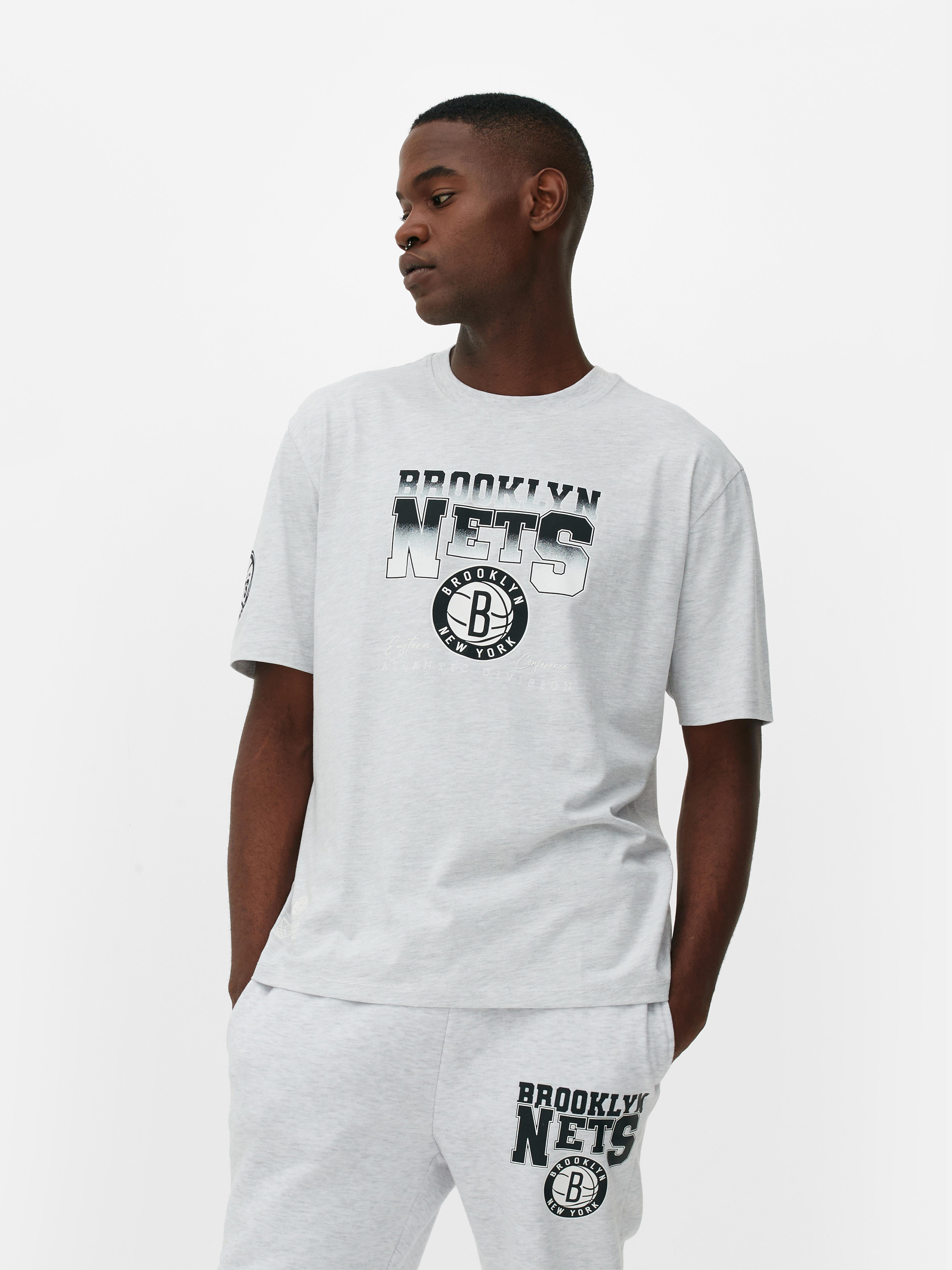 Men's Gray Heather NBA Brooklyn Nets T-Shirt | Primark