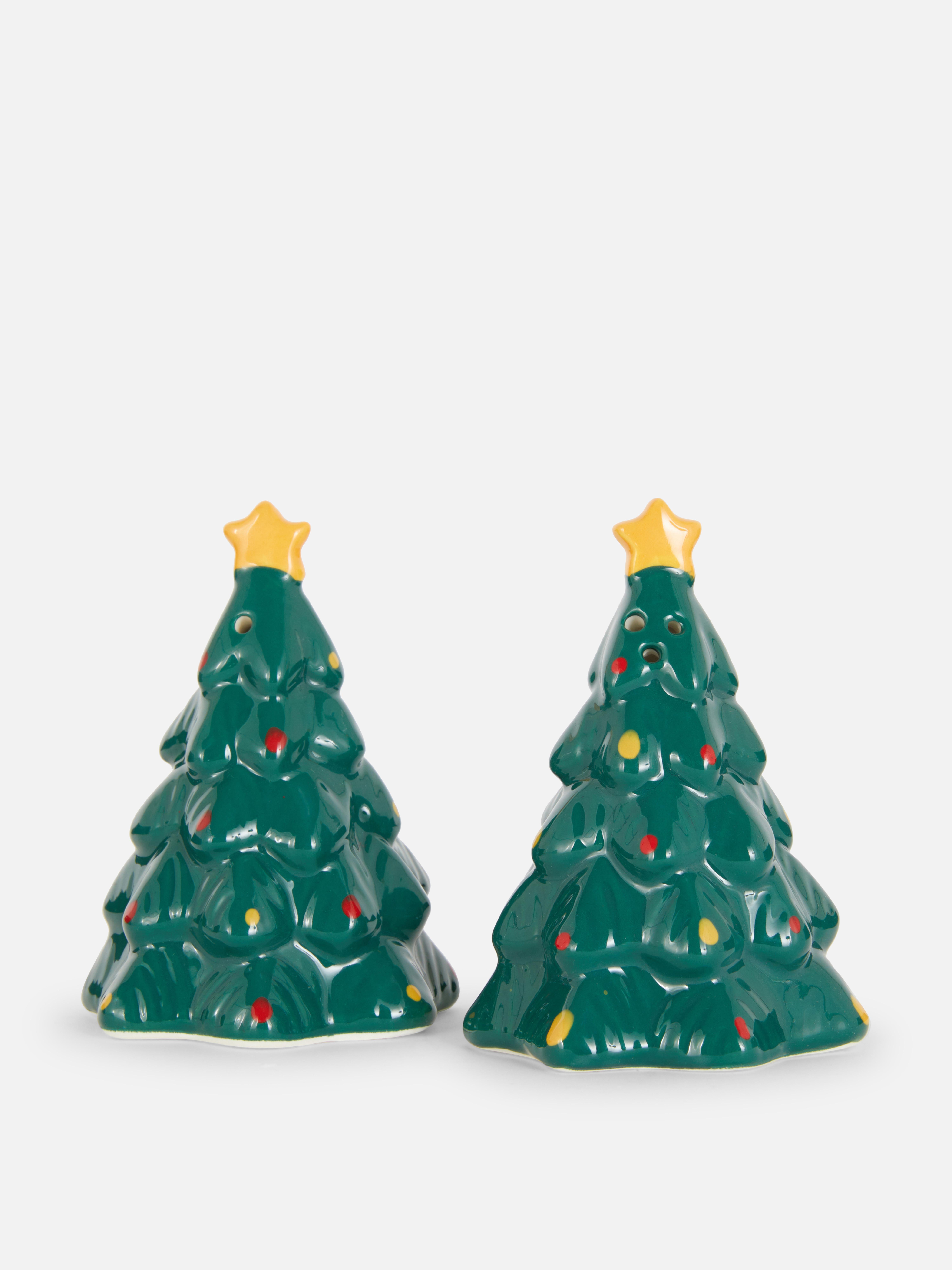 Green Christmas Tree Salt and Pepper Shakers Penneys