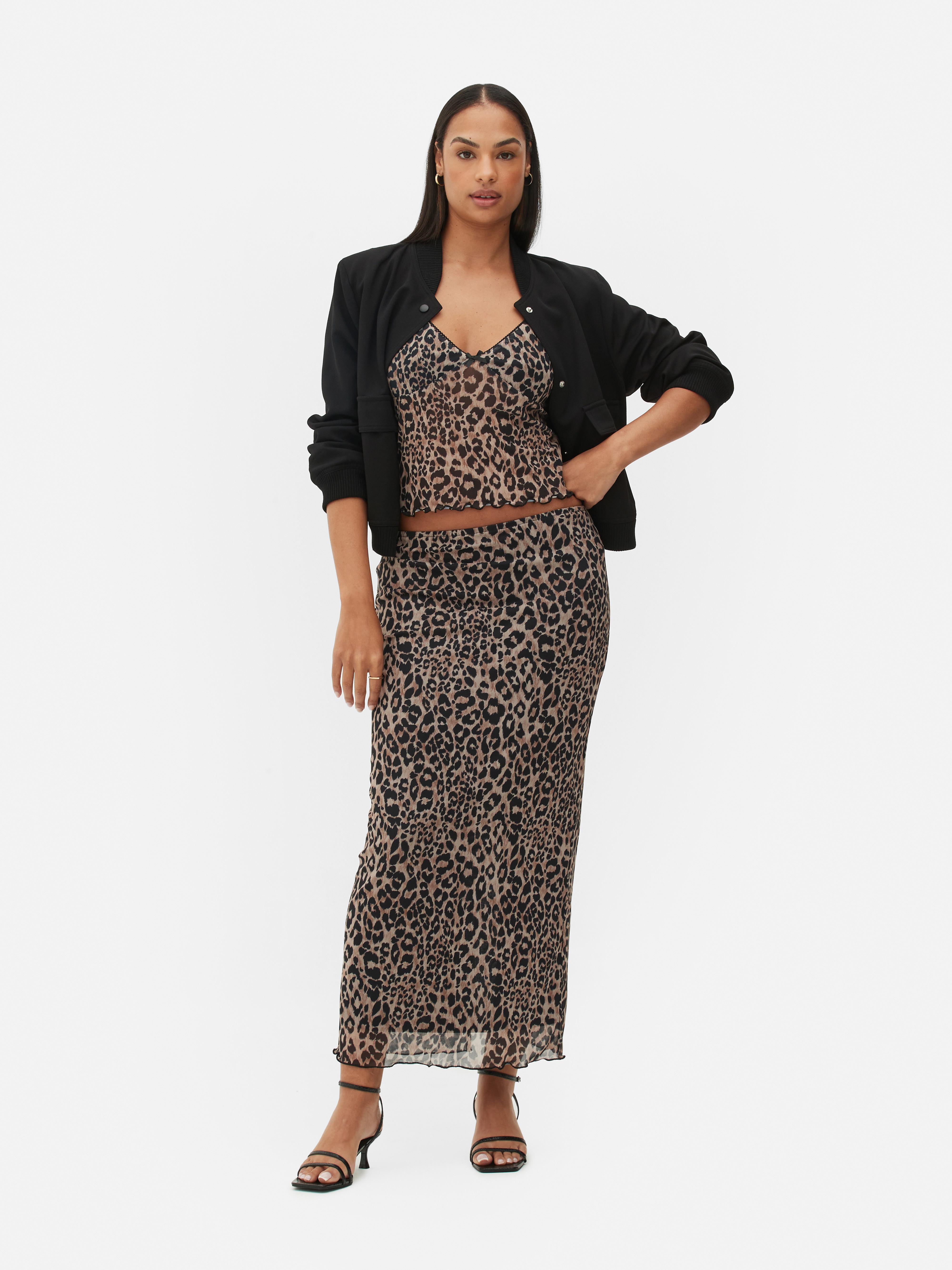 Leopard print mini skirt primark hotsell