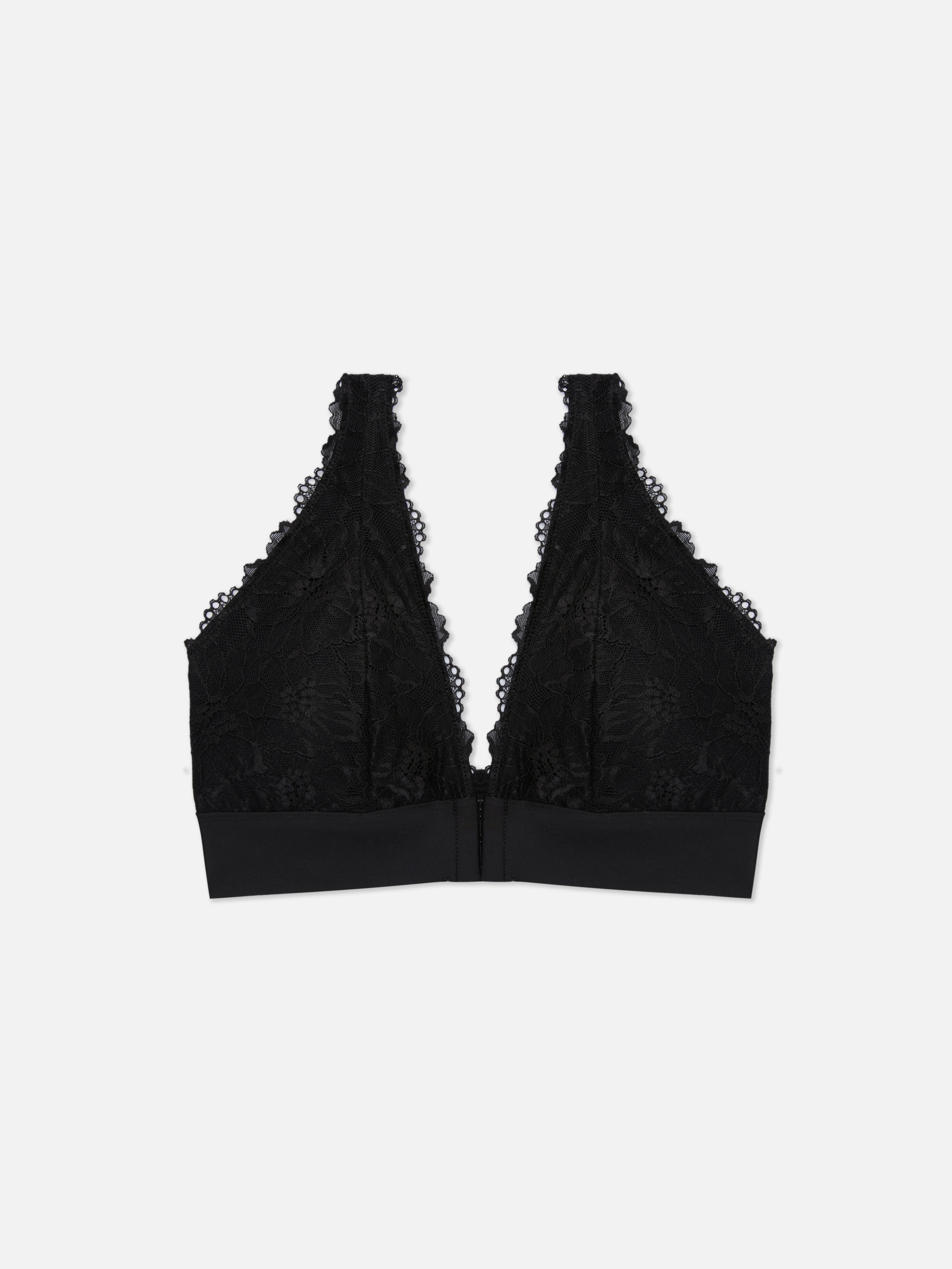Breast Cancer Awareness Post-Surgery Front Fastening Lace Bralette