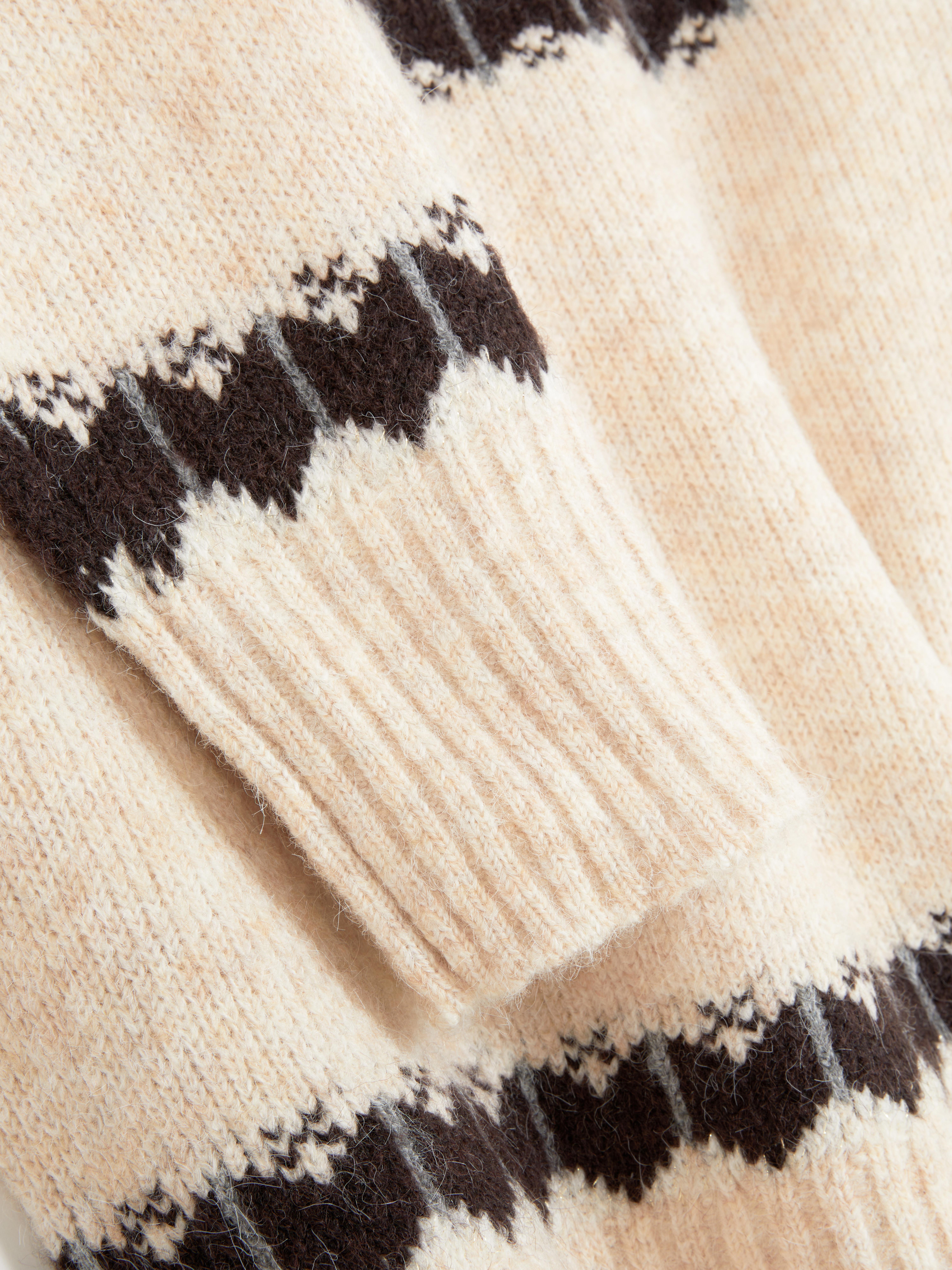 Fairisle-trui met ronde hals