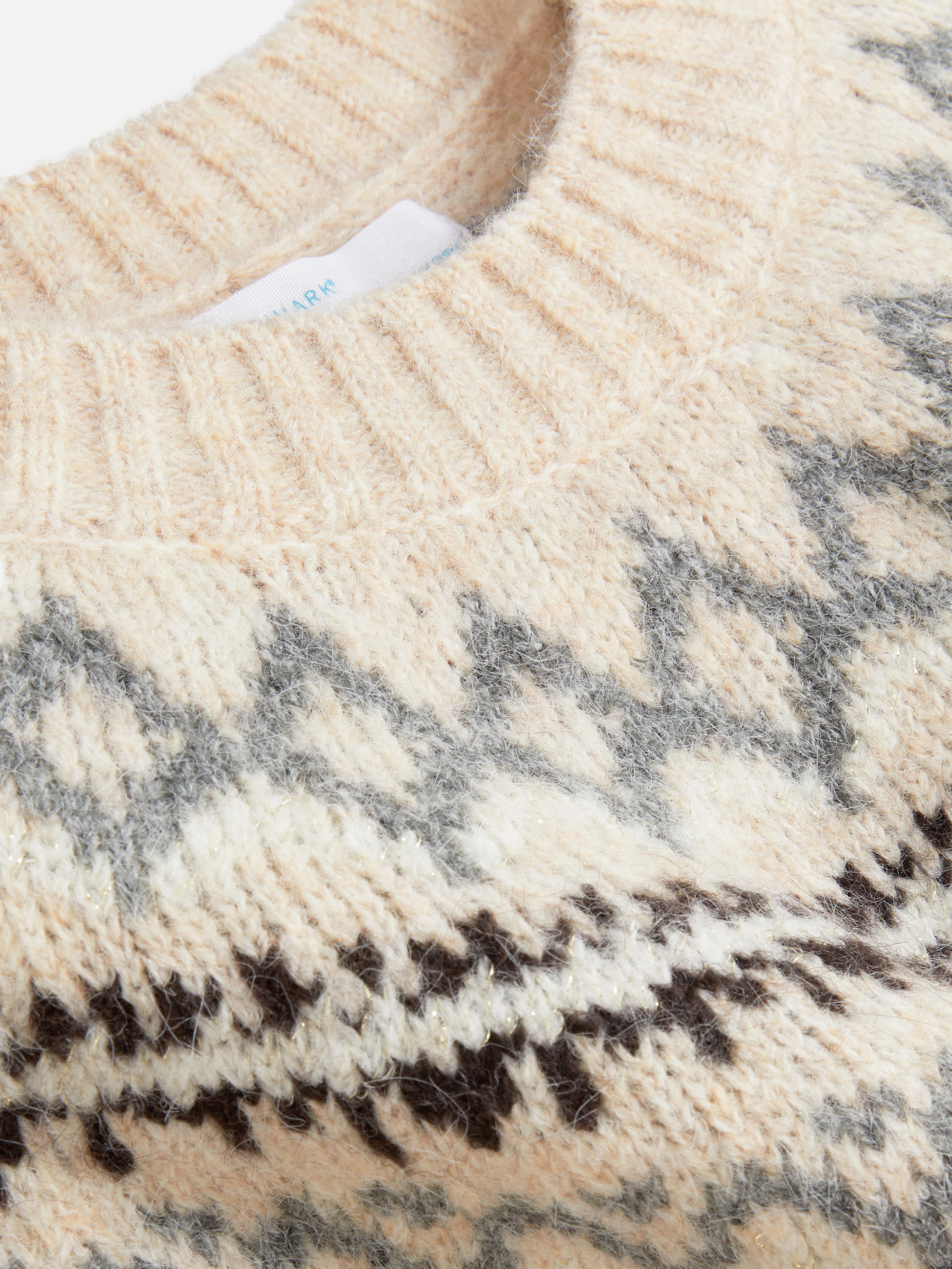 Fairisle-trui met ronde hals