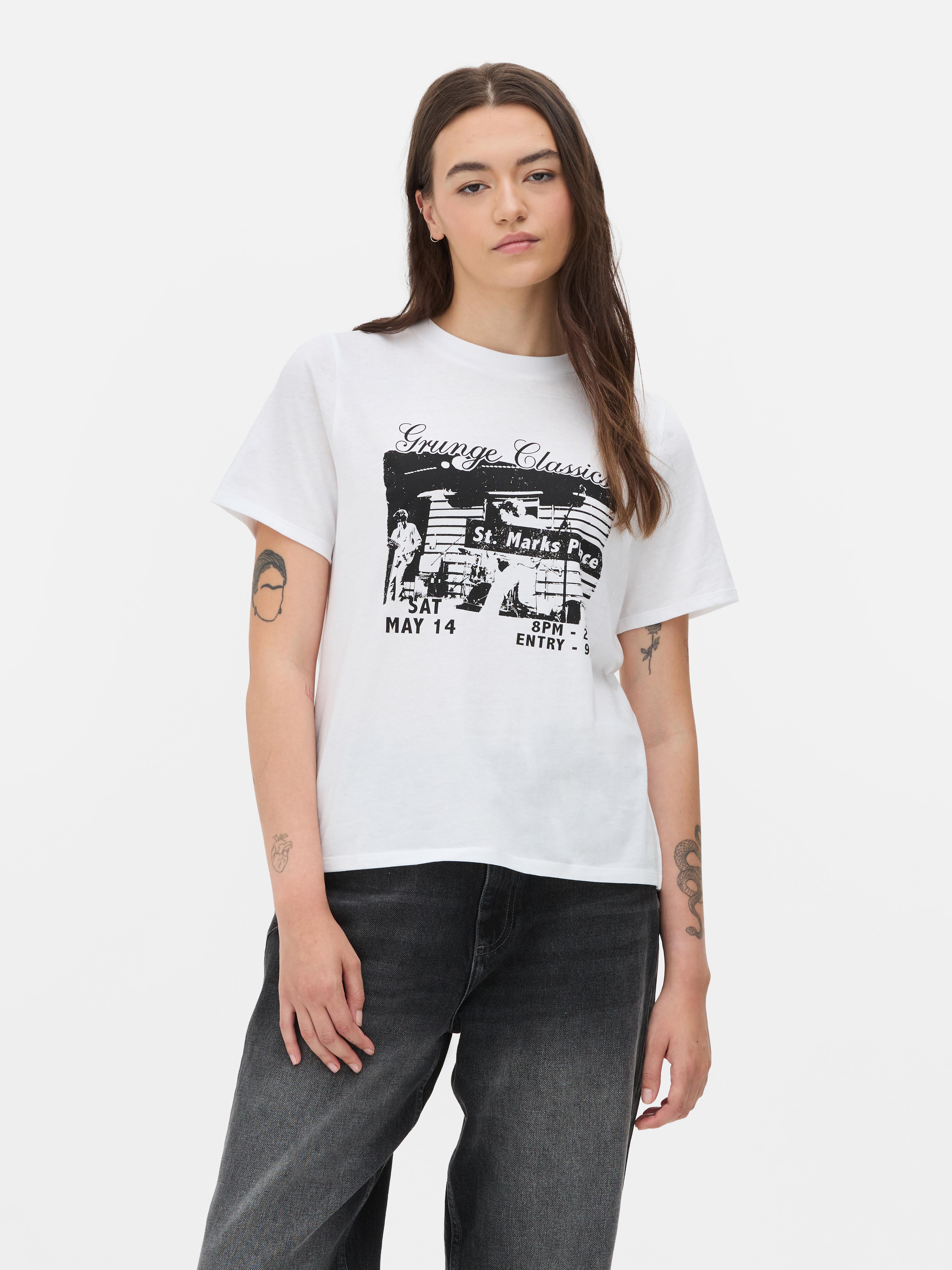 Camisetas manga corta mujer primark online