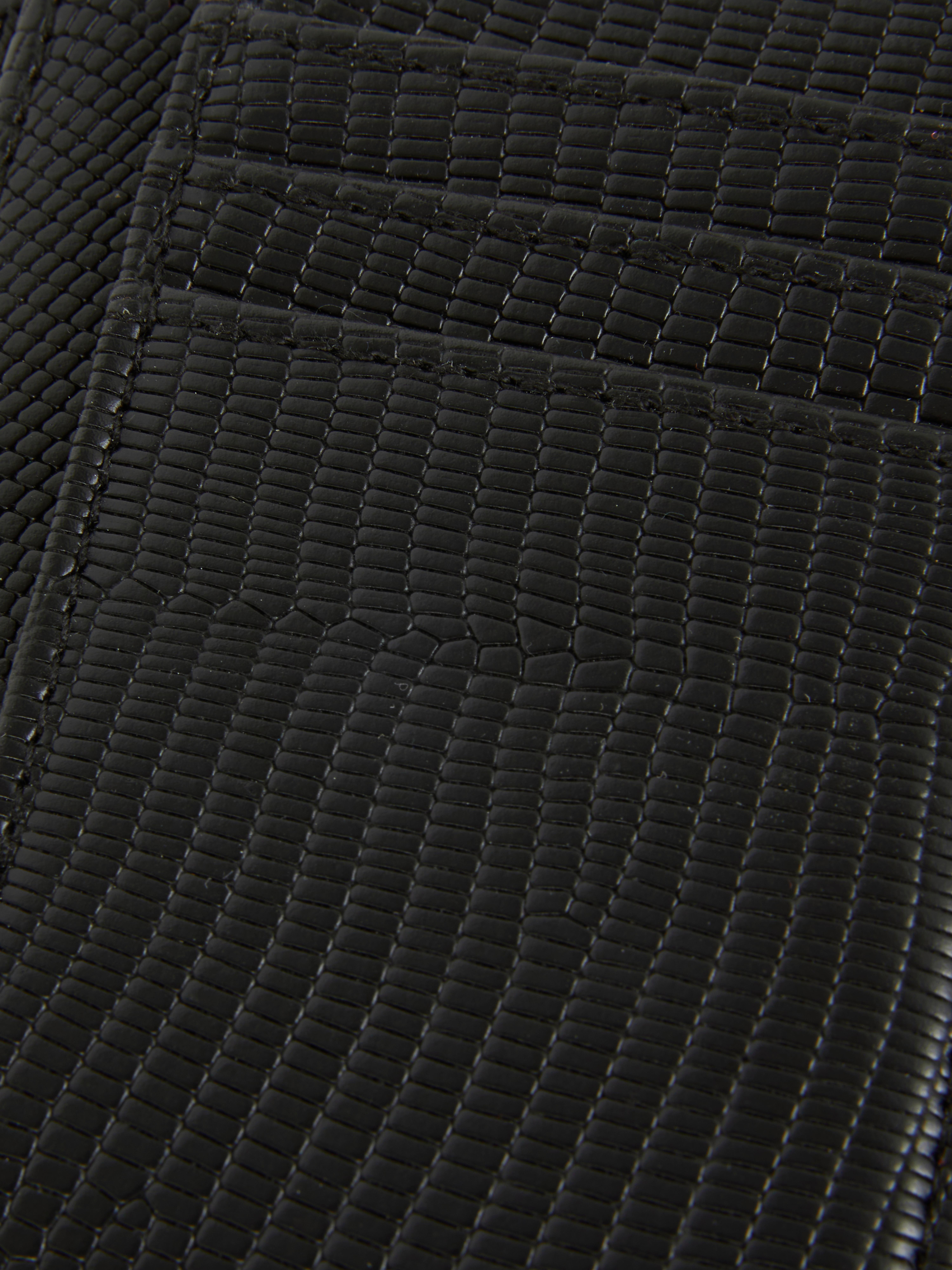 Tarjetero con textura de piel de serpiente