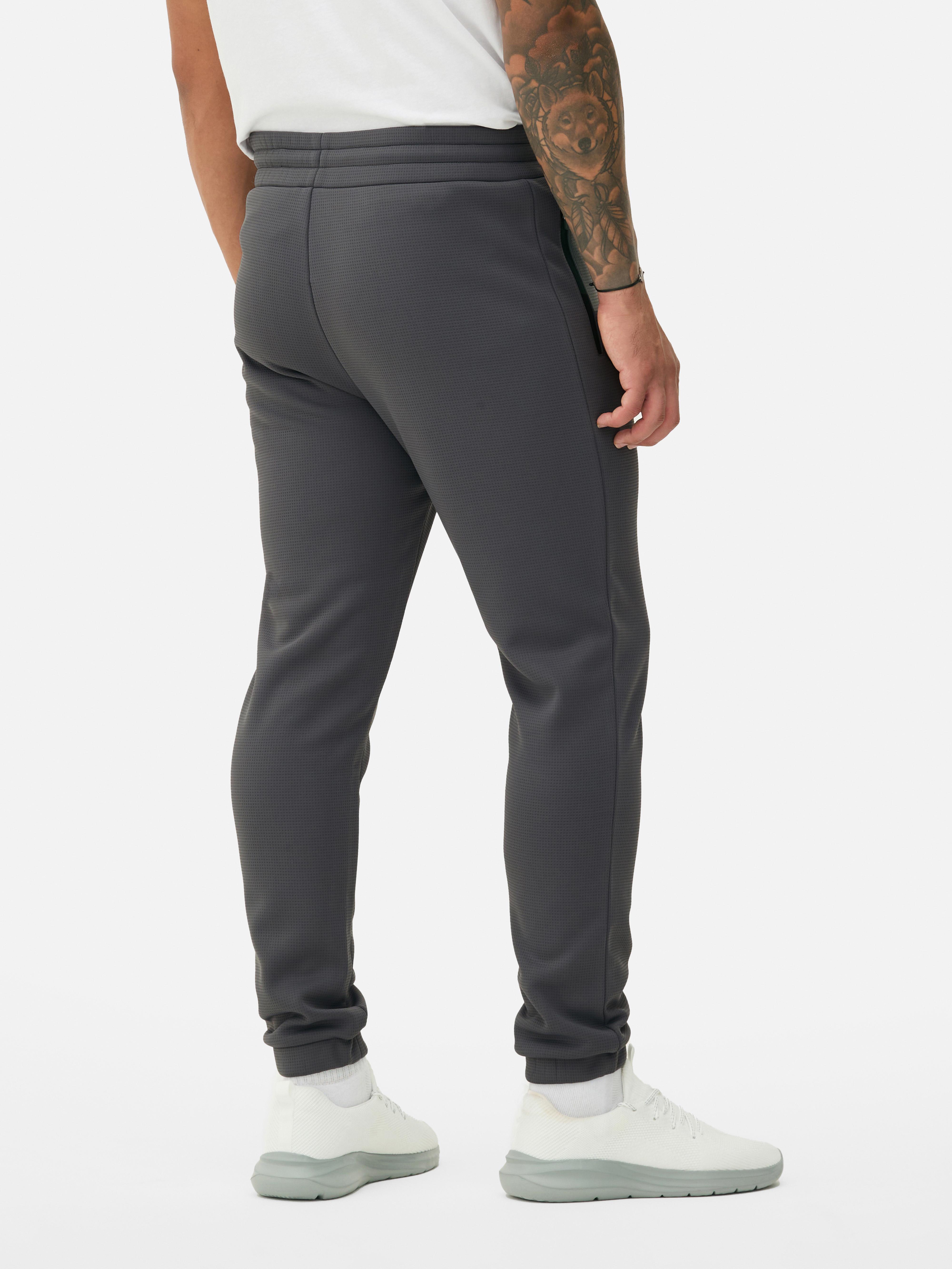 Mens Charcoal Fleece Lined Leggings Primark