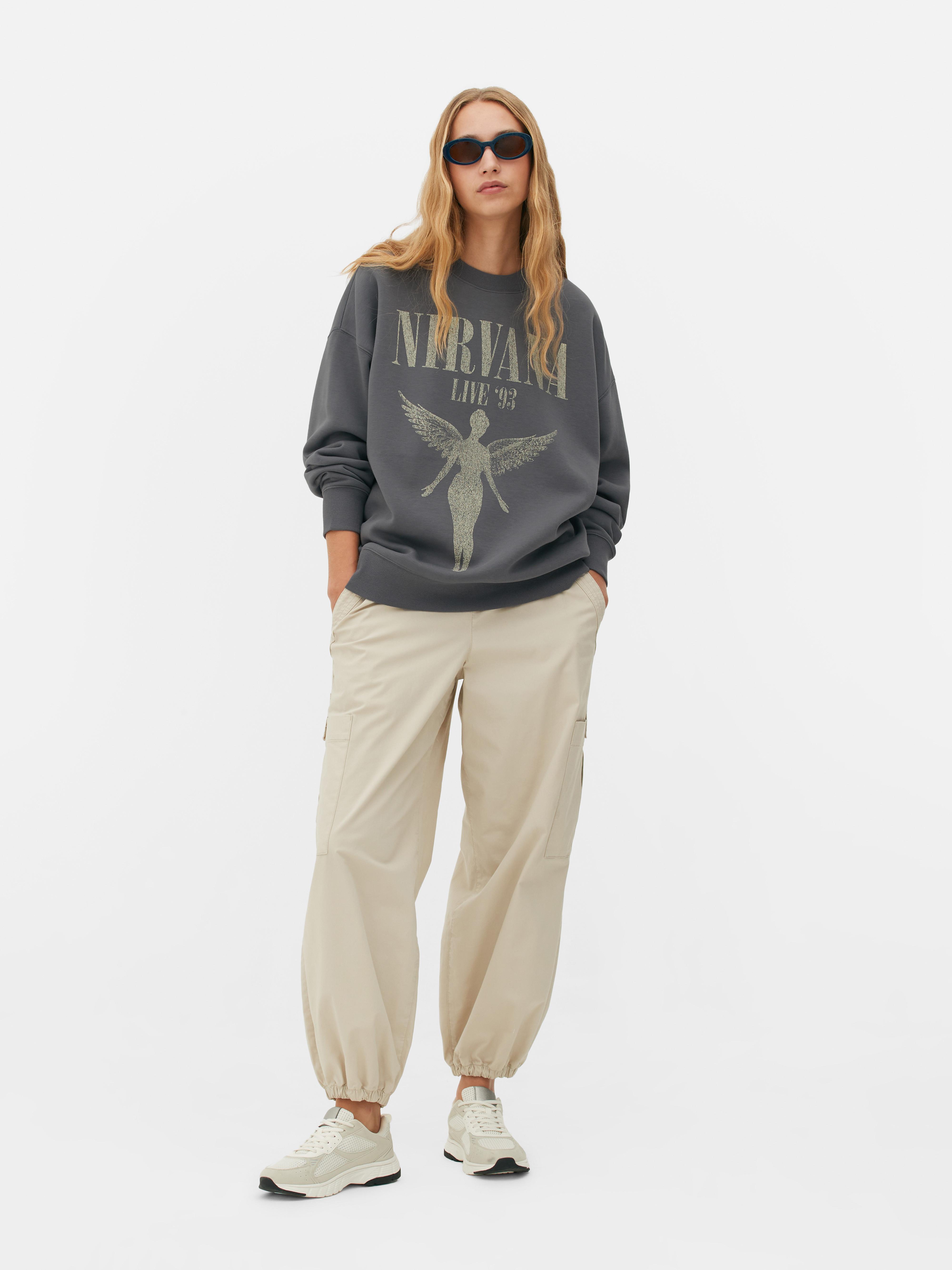 Womens Charcoal Nirvana Oversized Sweatshirt Primark