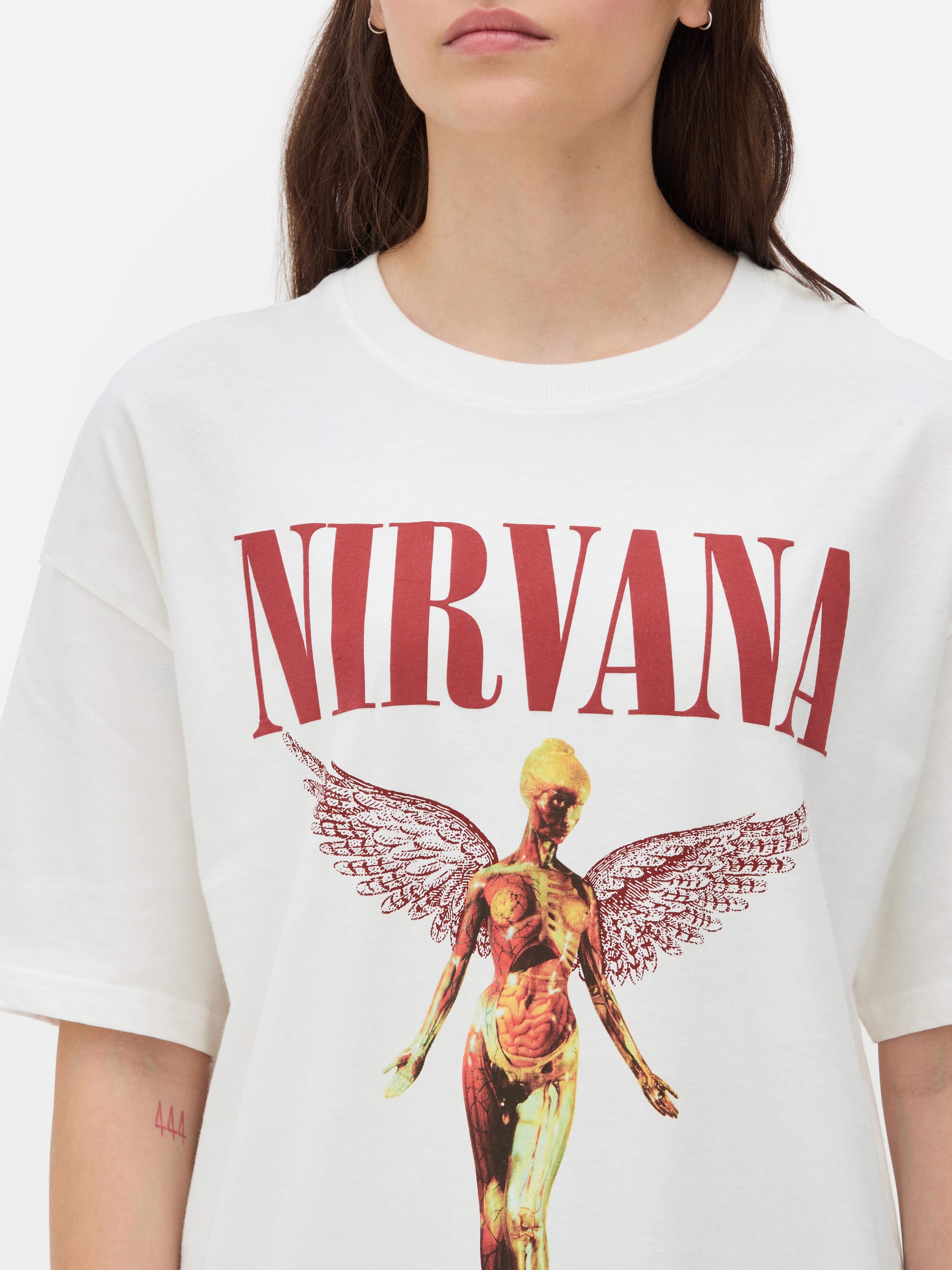 Nirvana t shirt primark on sale