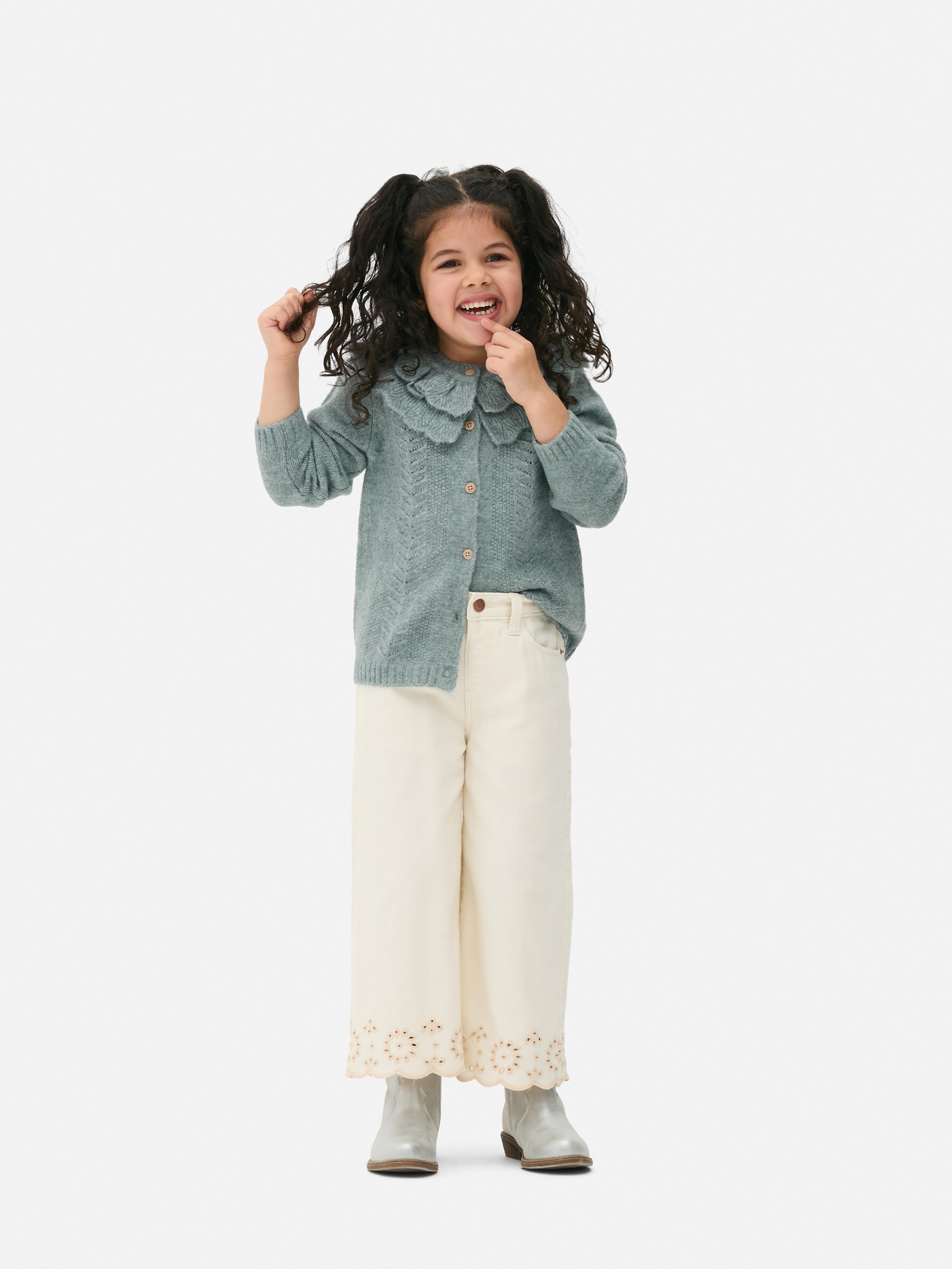 Girls Green Stacey Solomon Frill Cardigan Primark