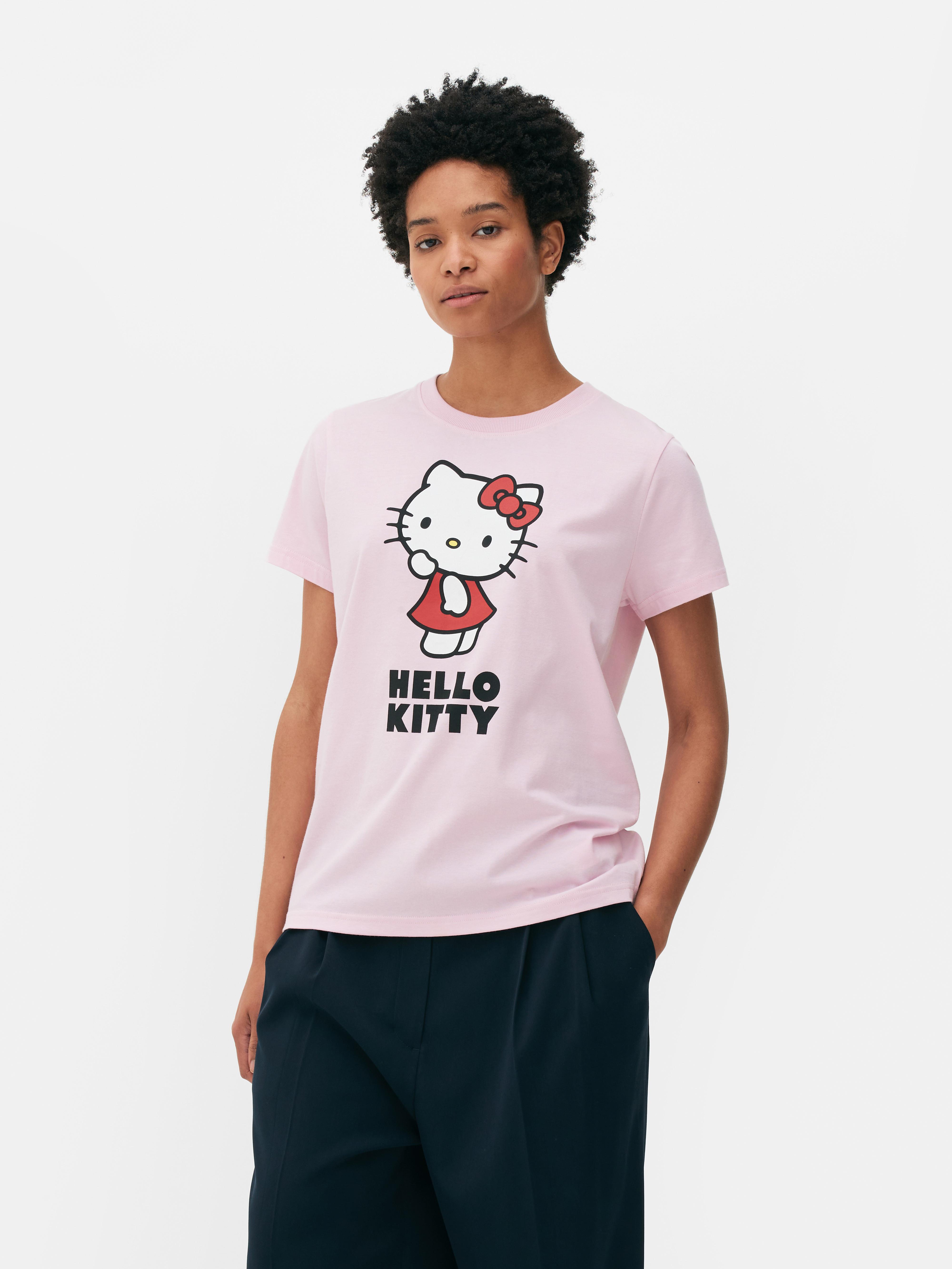 Womens Pink Hello Kitty Graphic T Shirt Primark