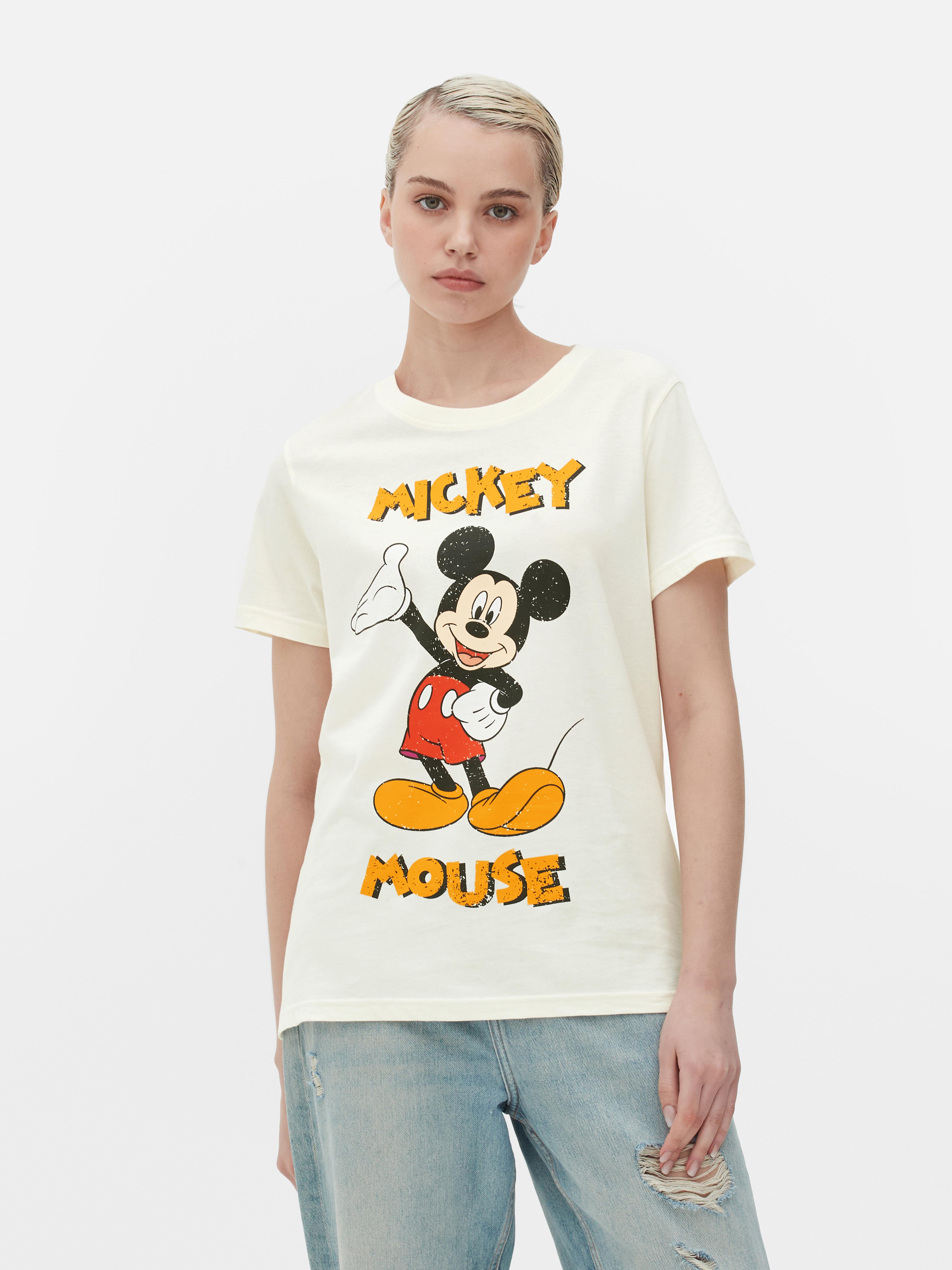 Camiseta de Mickey Mouse de Disney Beige Mujer Primark