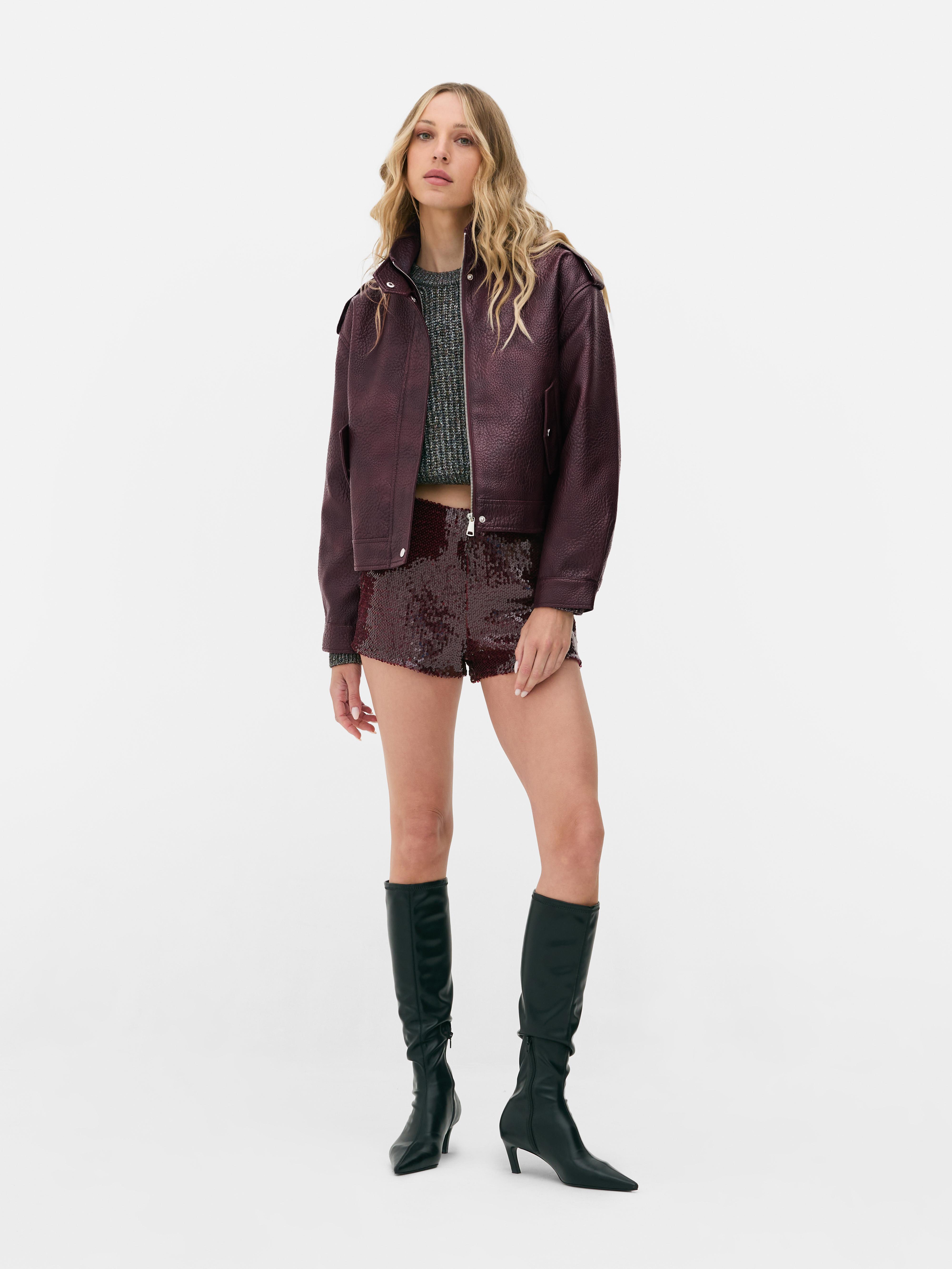 Primark burgundy jacket shop