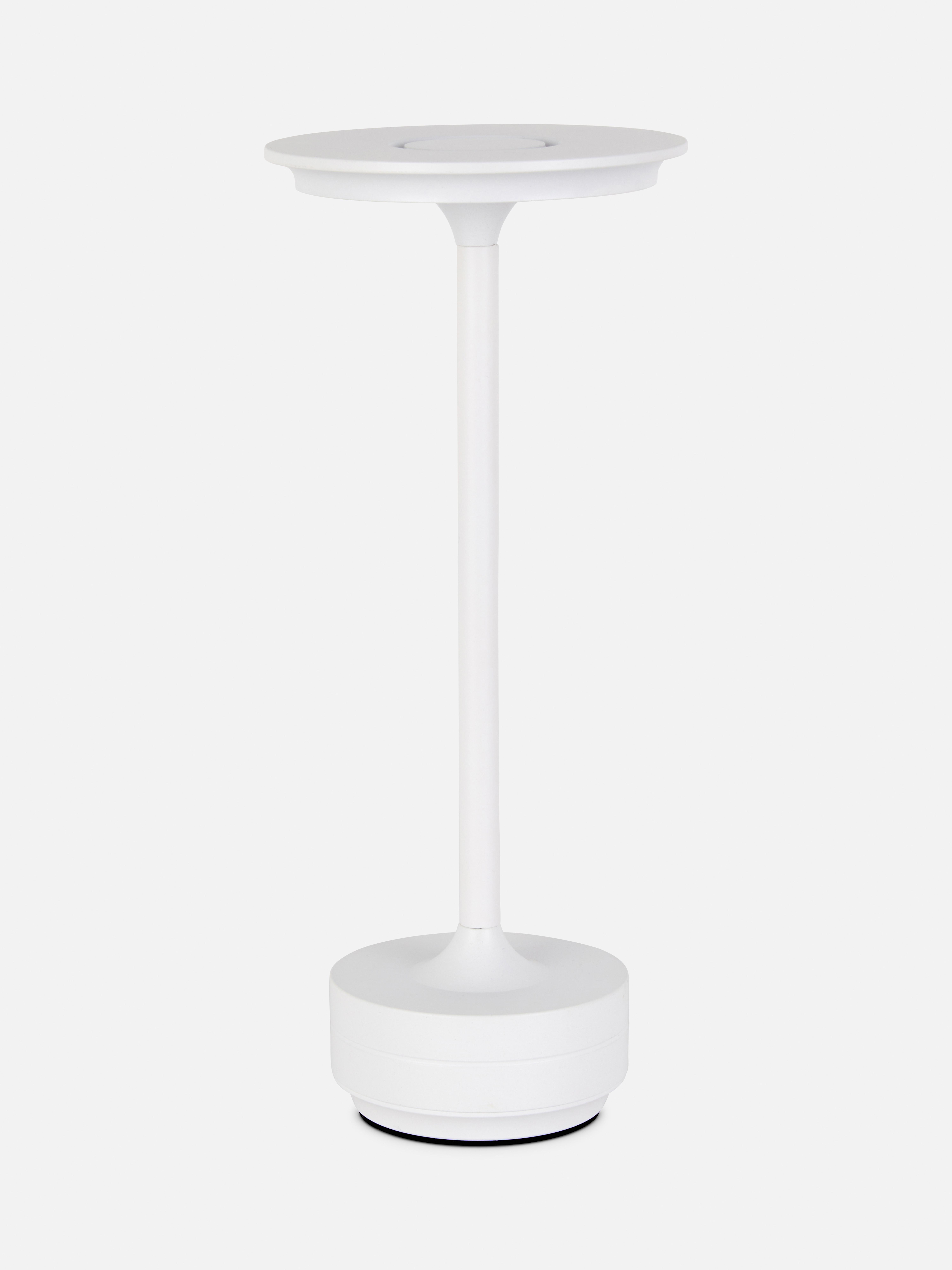 Metallic aanraaklamp Wit