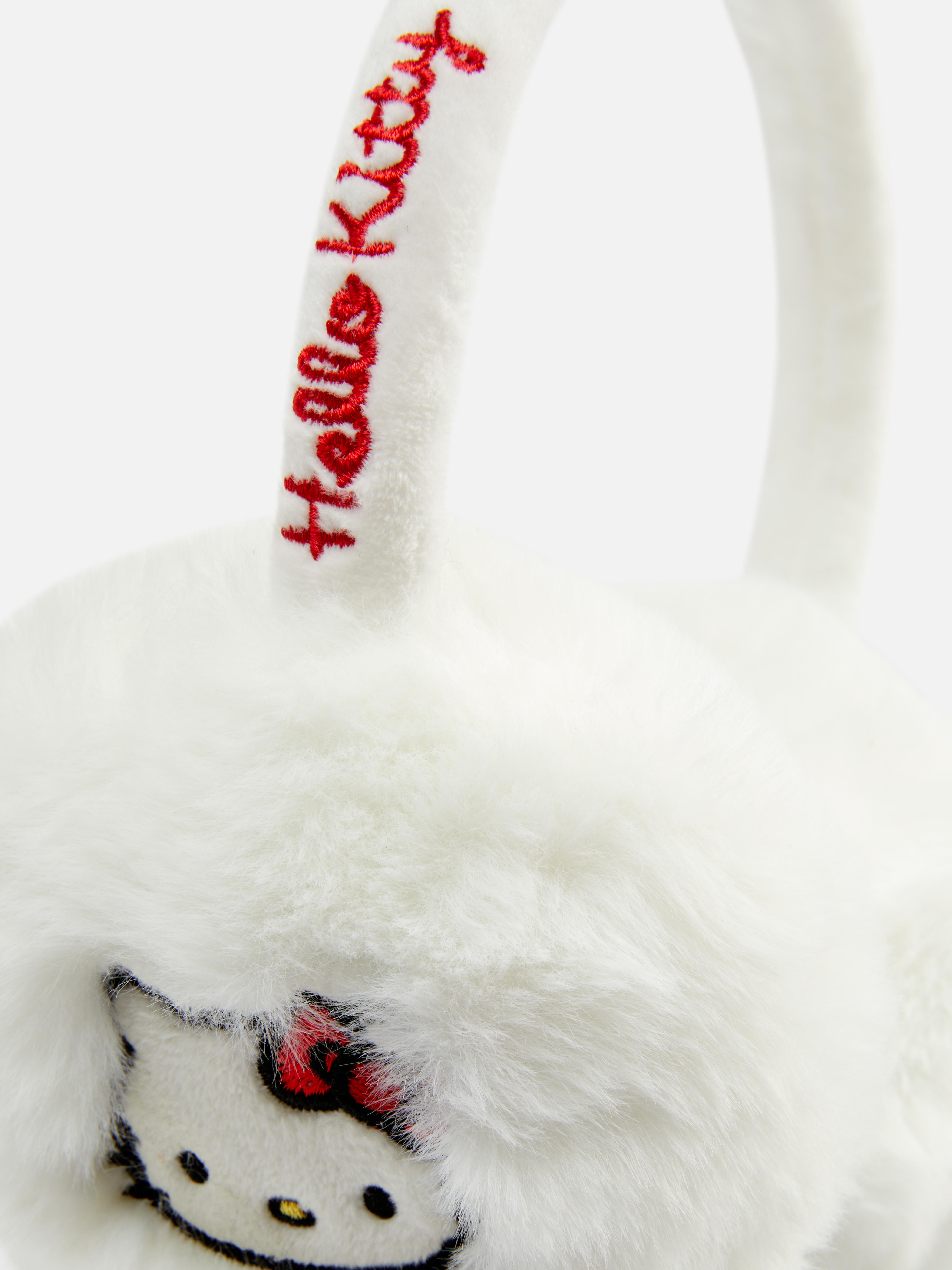 Women's White Hello Kitty Fluffy Earmuffs Primark