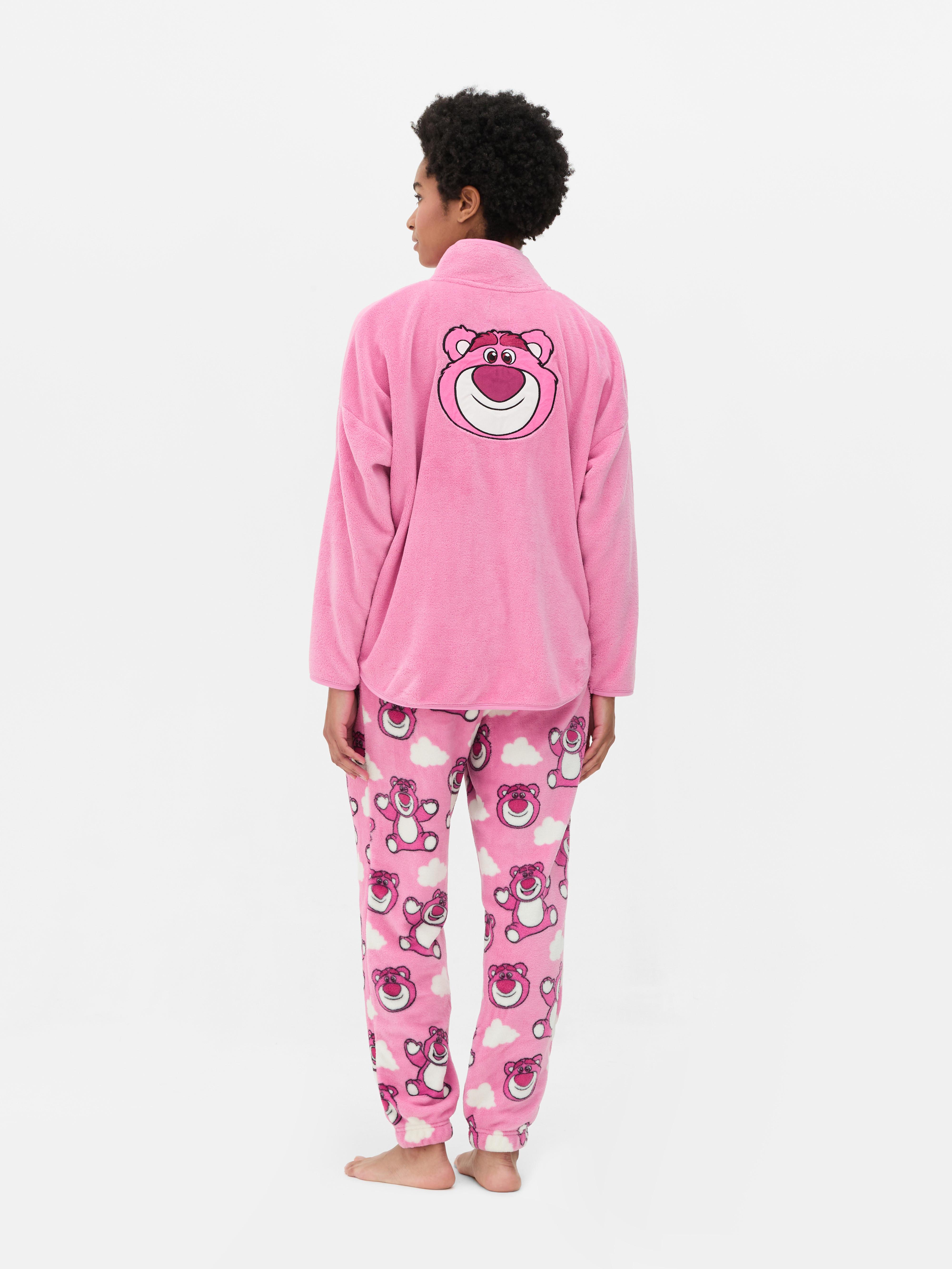 Women s Pink Disney s Toy Story Lotso Zip Up Fleece and Bottoms Pyjamas Penneys