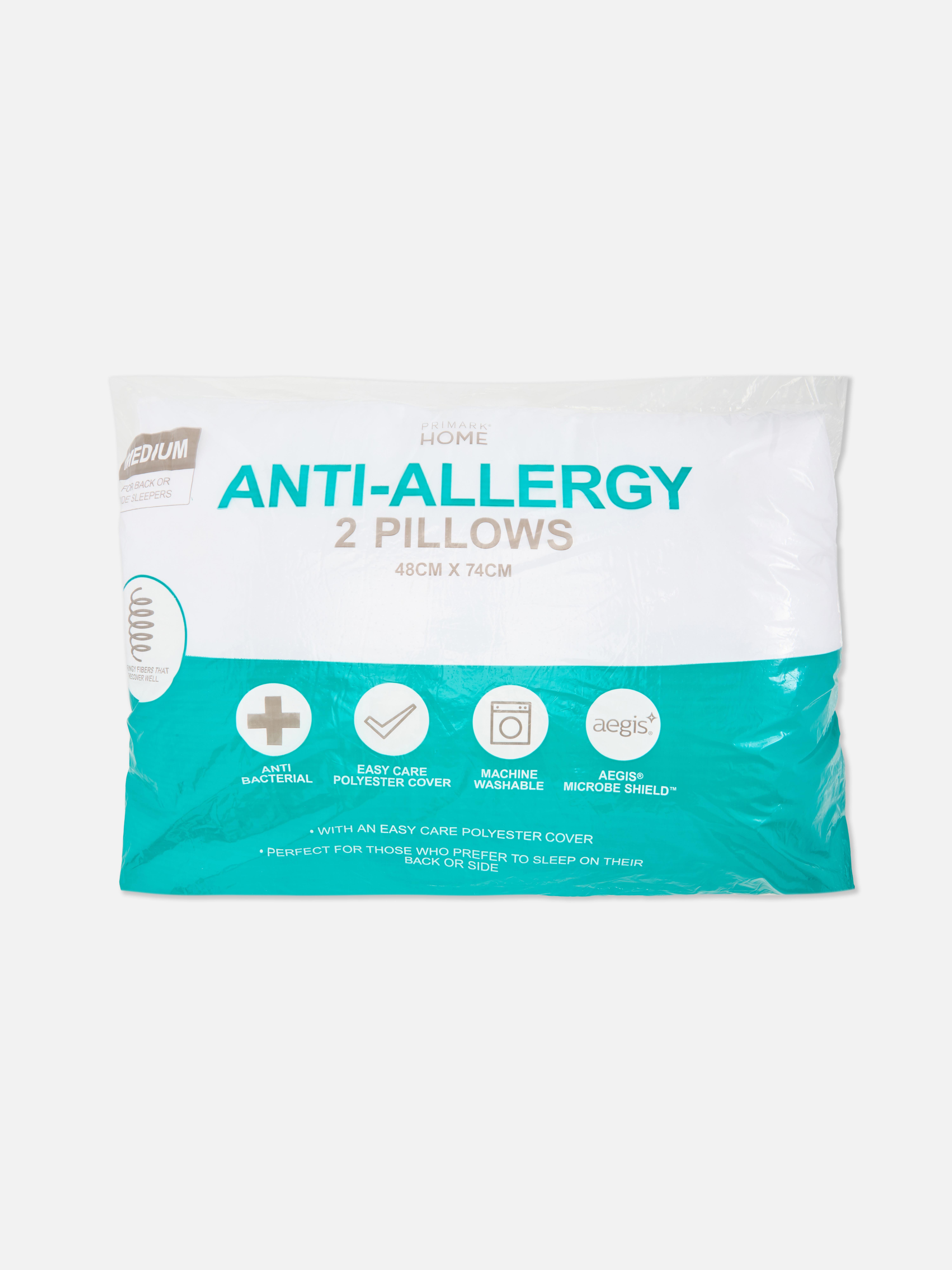 2 db antiallergén párna