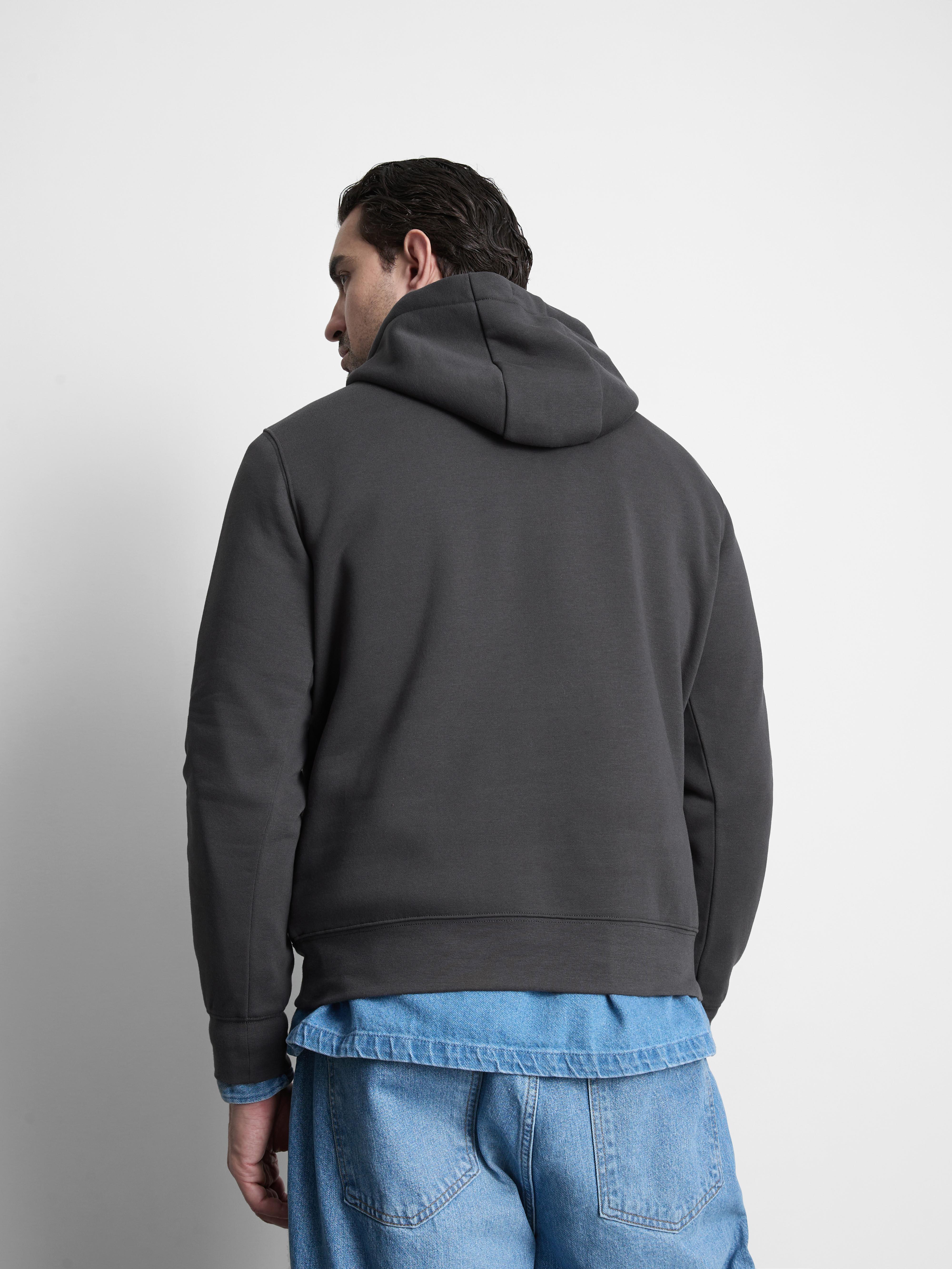 Men's Charcoal Drawstring Hoodie