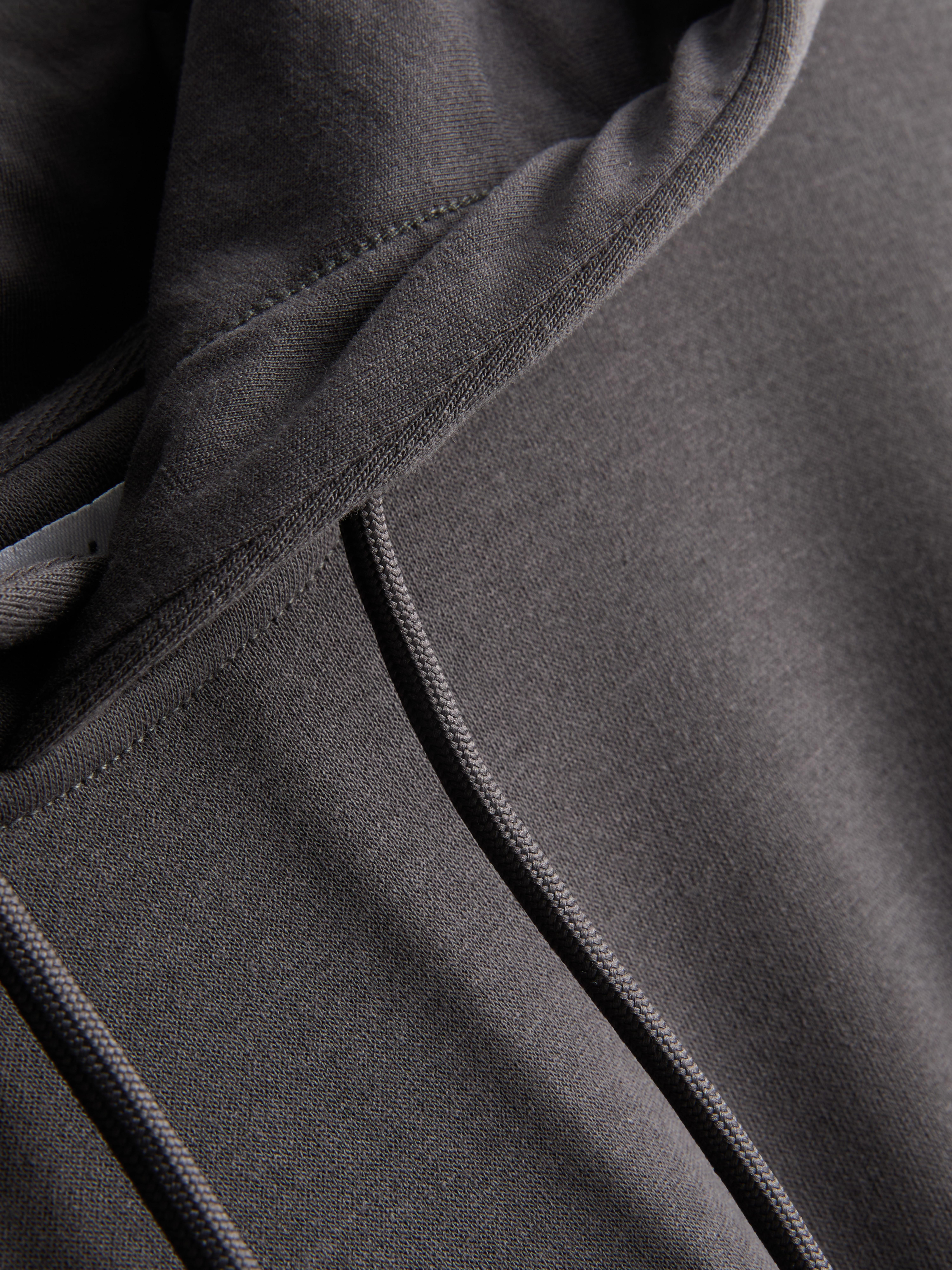 Men's Charcoal Drawstring Hoodie