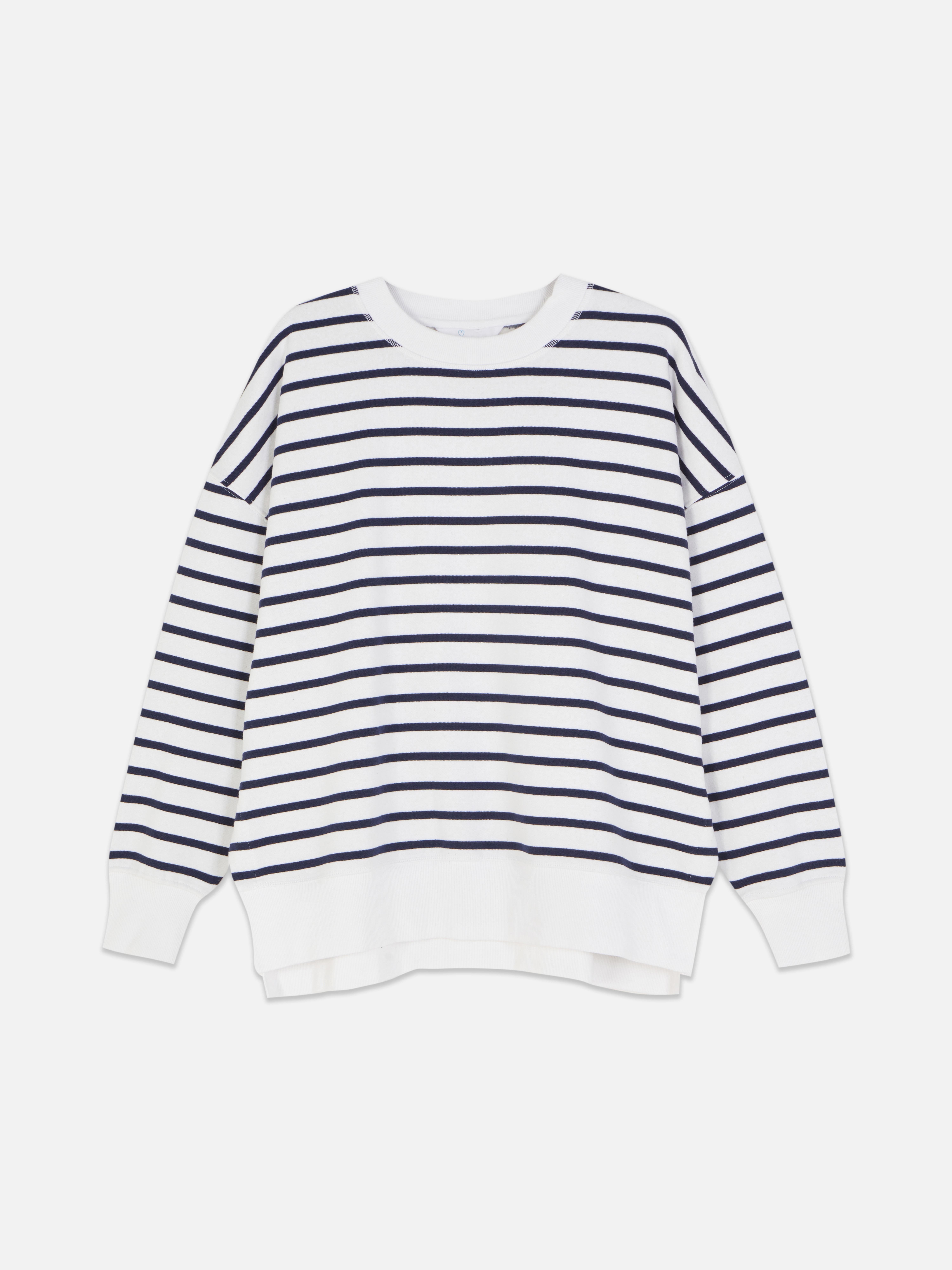 Stripe Crew Neck Sweatshirt