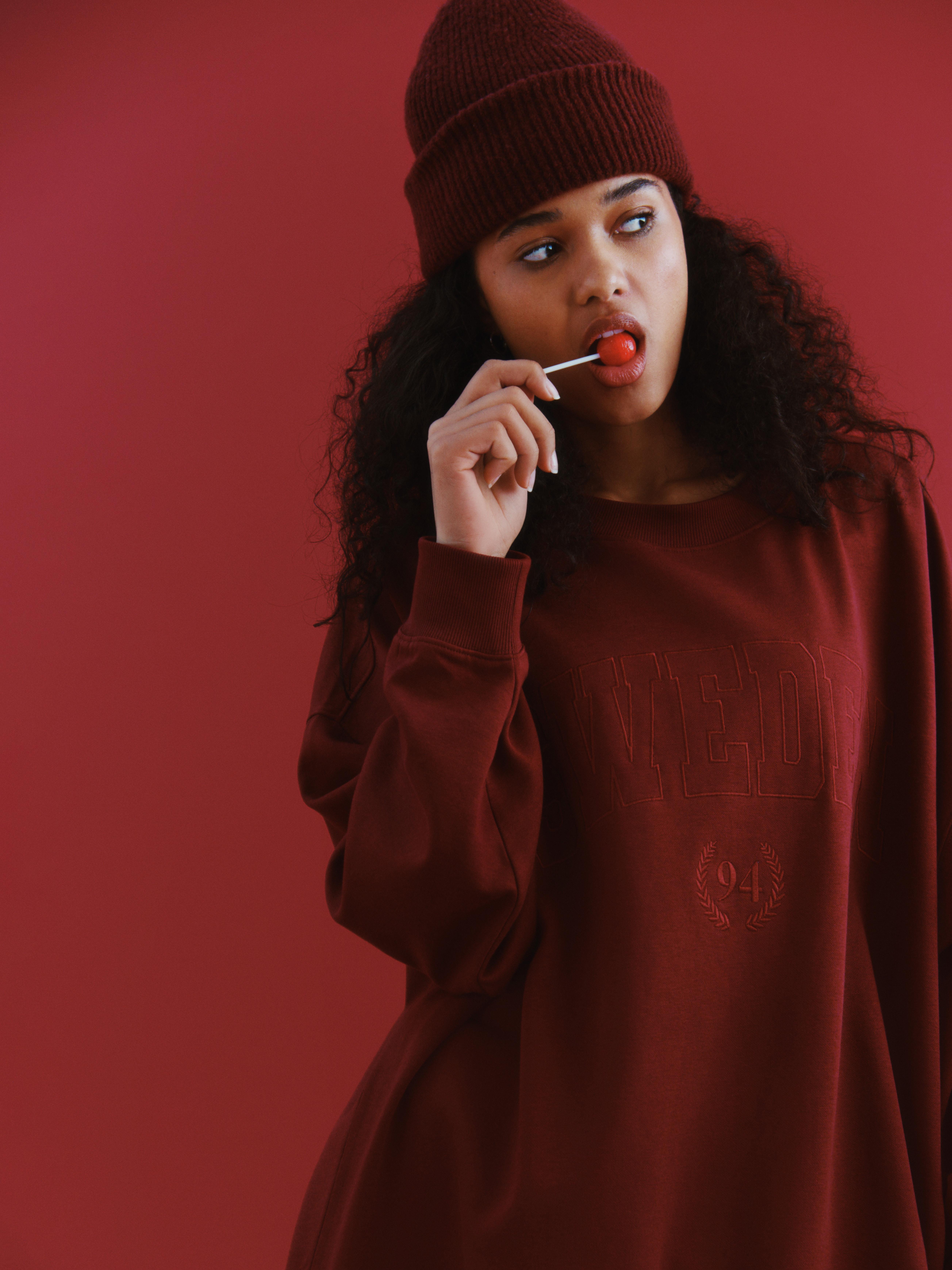 Burgundy sweatshirts best sale