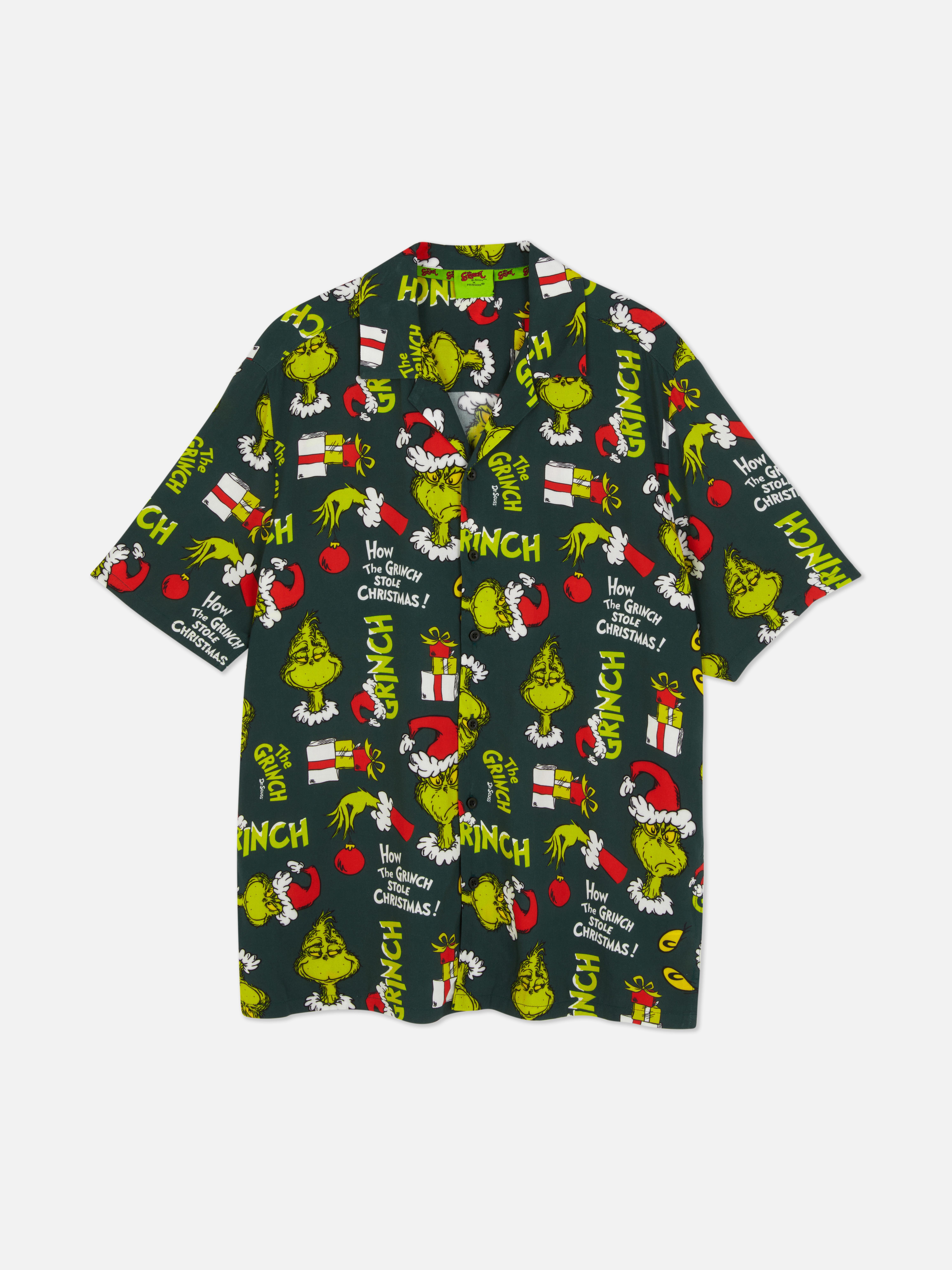Men's Green The Grinch Short Sleeve Shirt Penneys