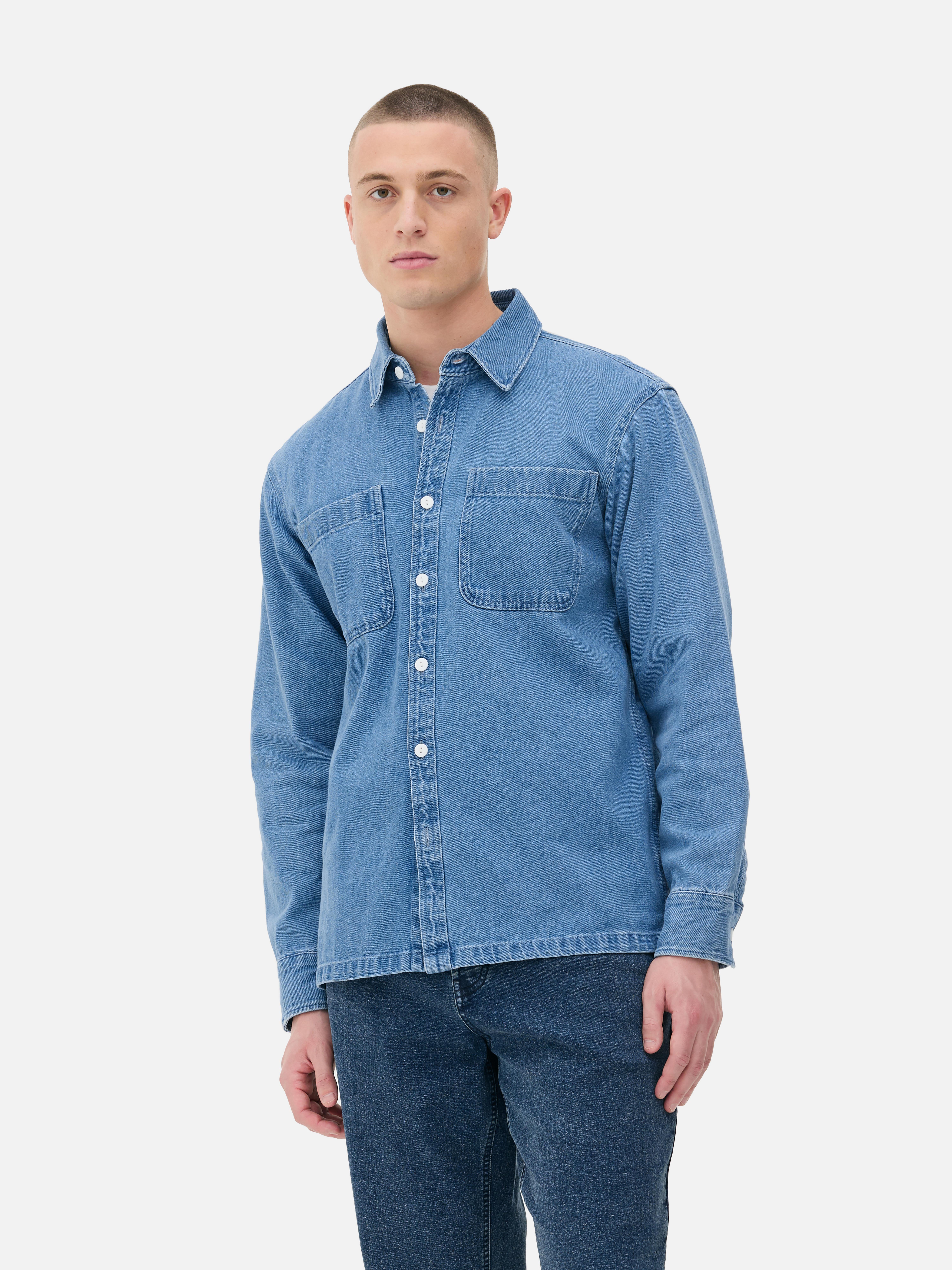 Button-Up Denim Shirt