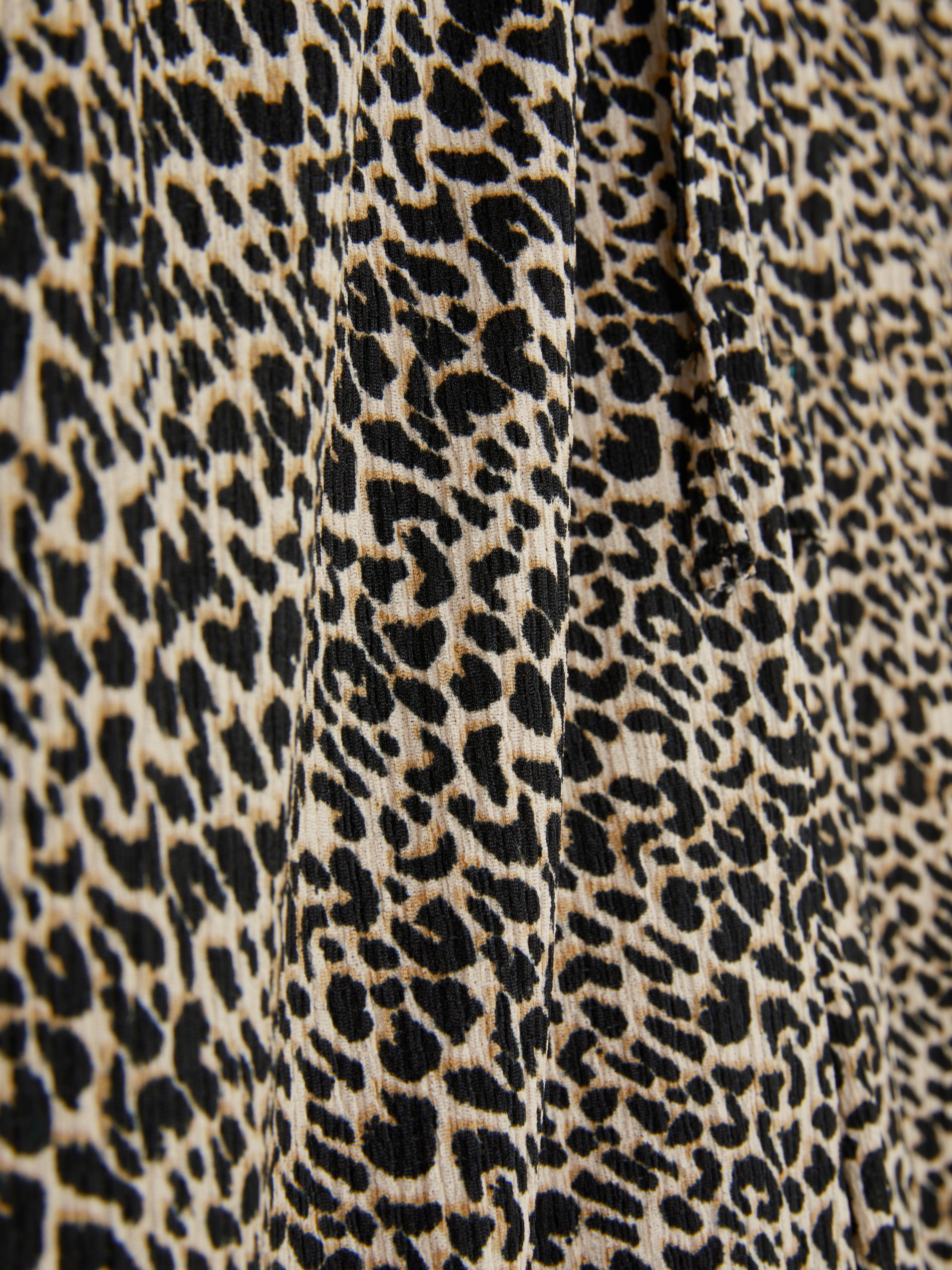 Leopard Wide Leg Trousers