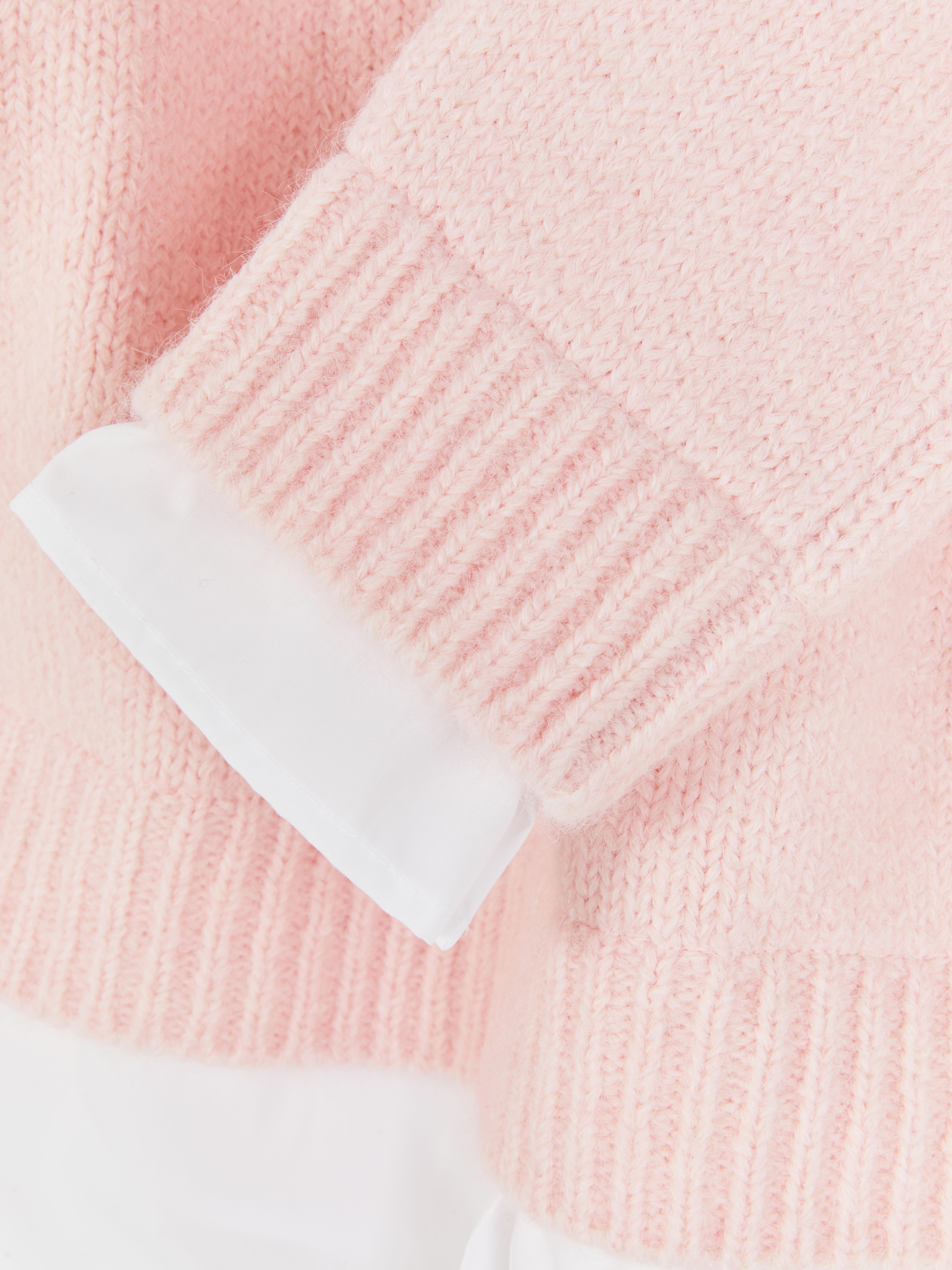 2-in-1-Hemd und -Pullover