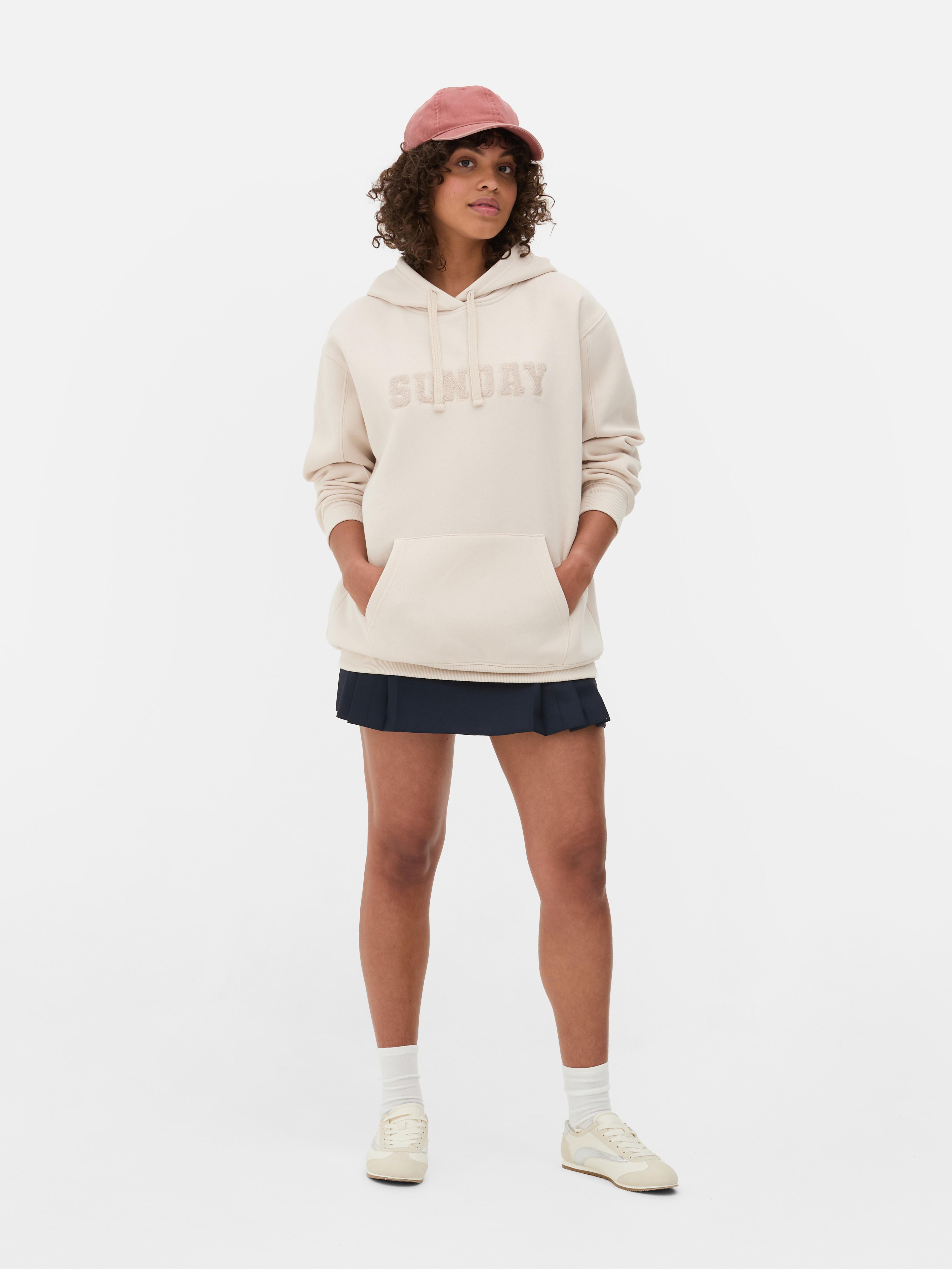 Oversized drawstring hoodie sale