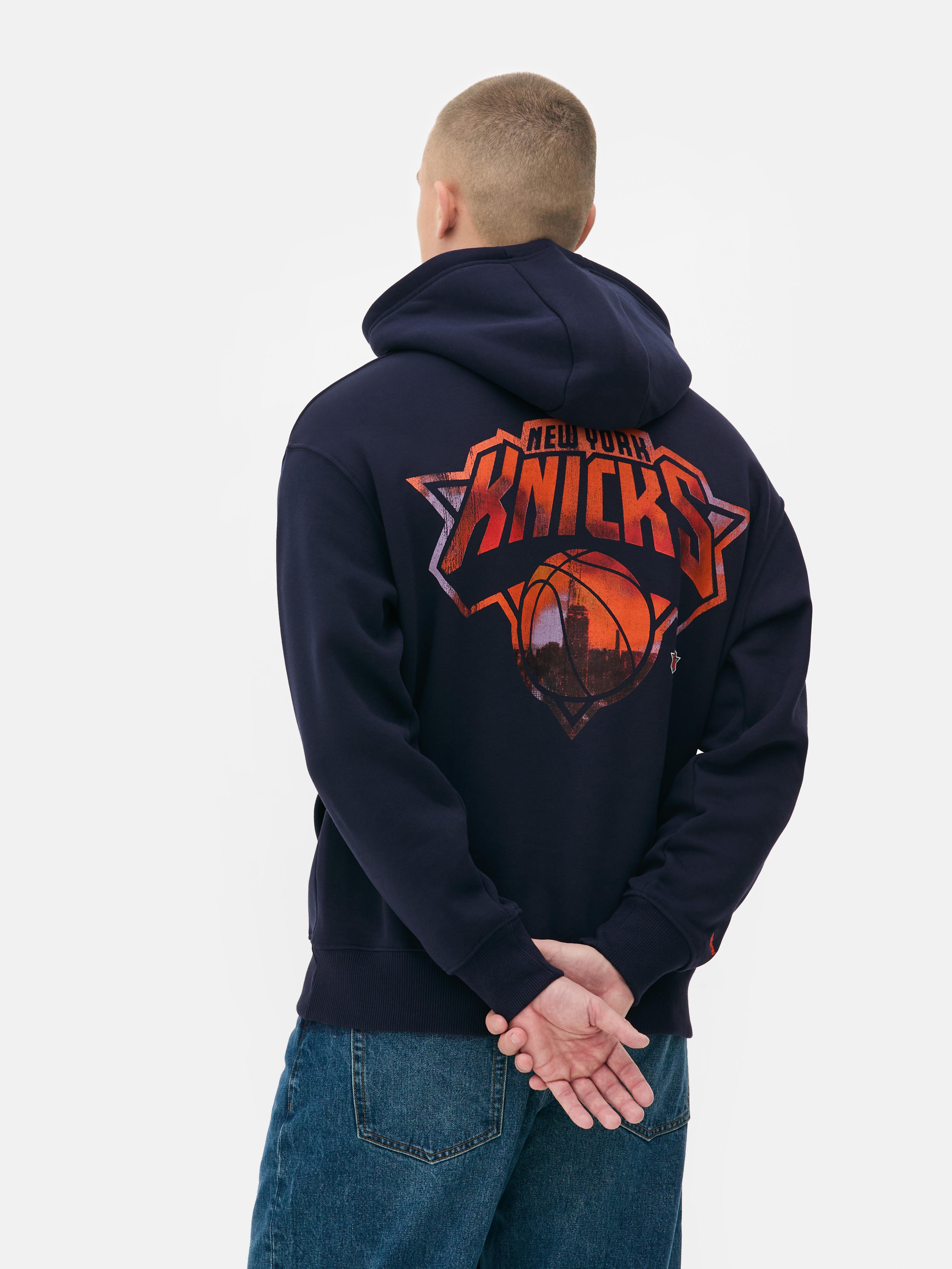 Sudadera con capucha de los New York Knicks NBA Azul marino Hombre Primark