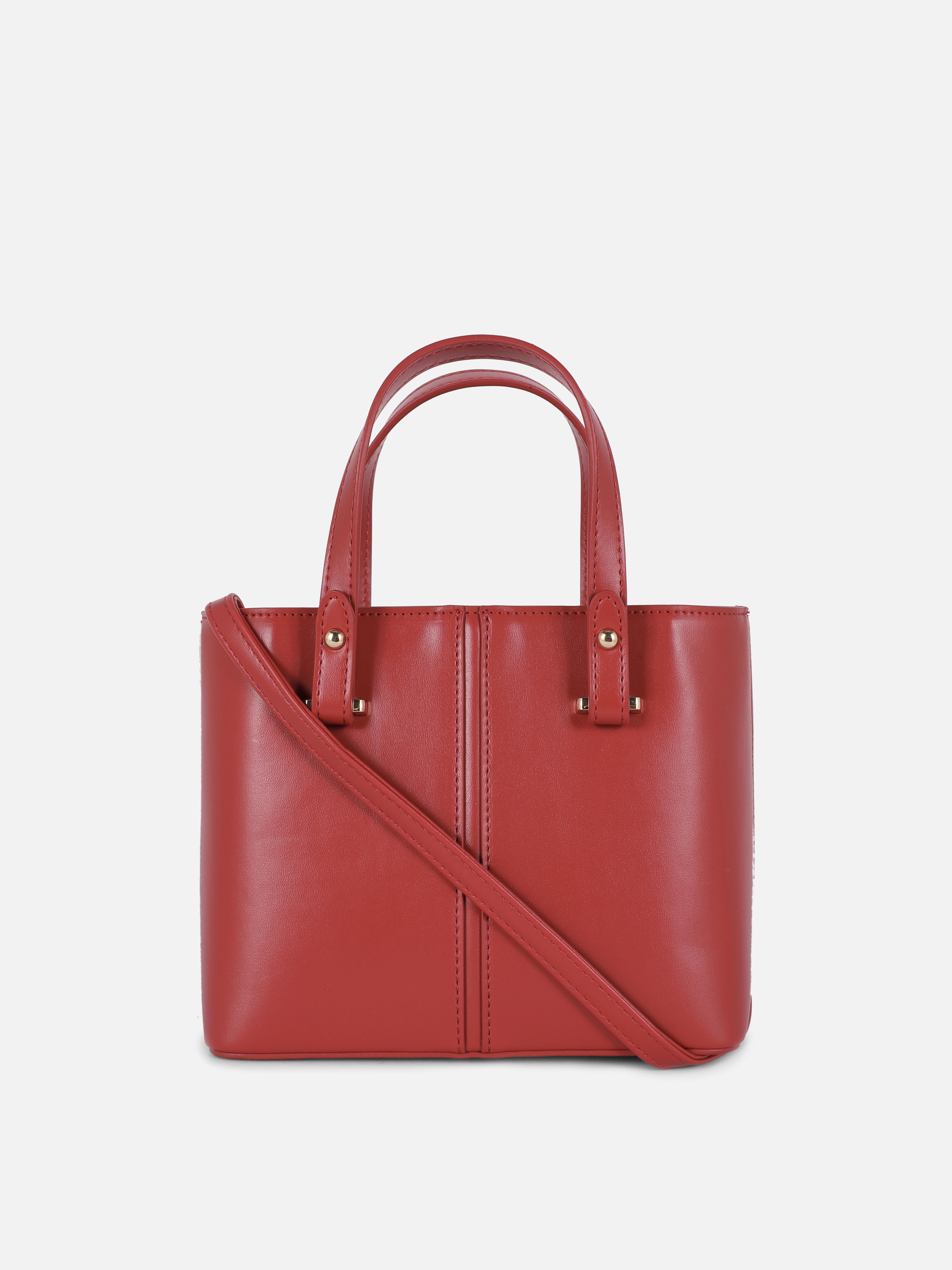 Womens Red Crossbody Tote Bag Primark