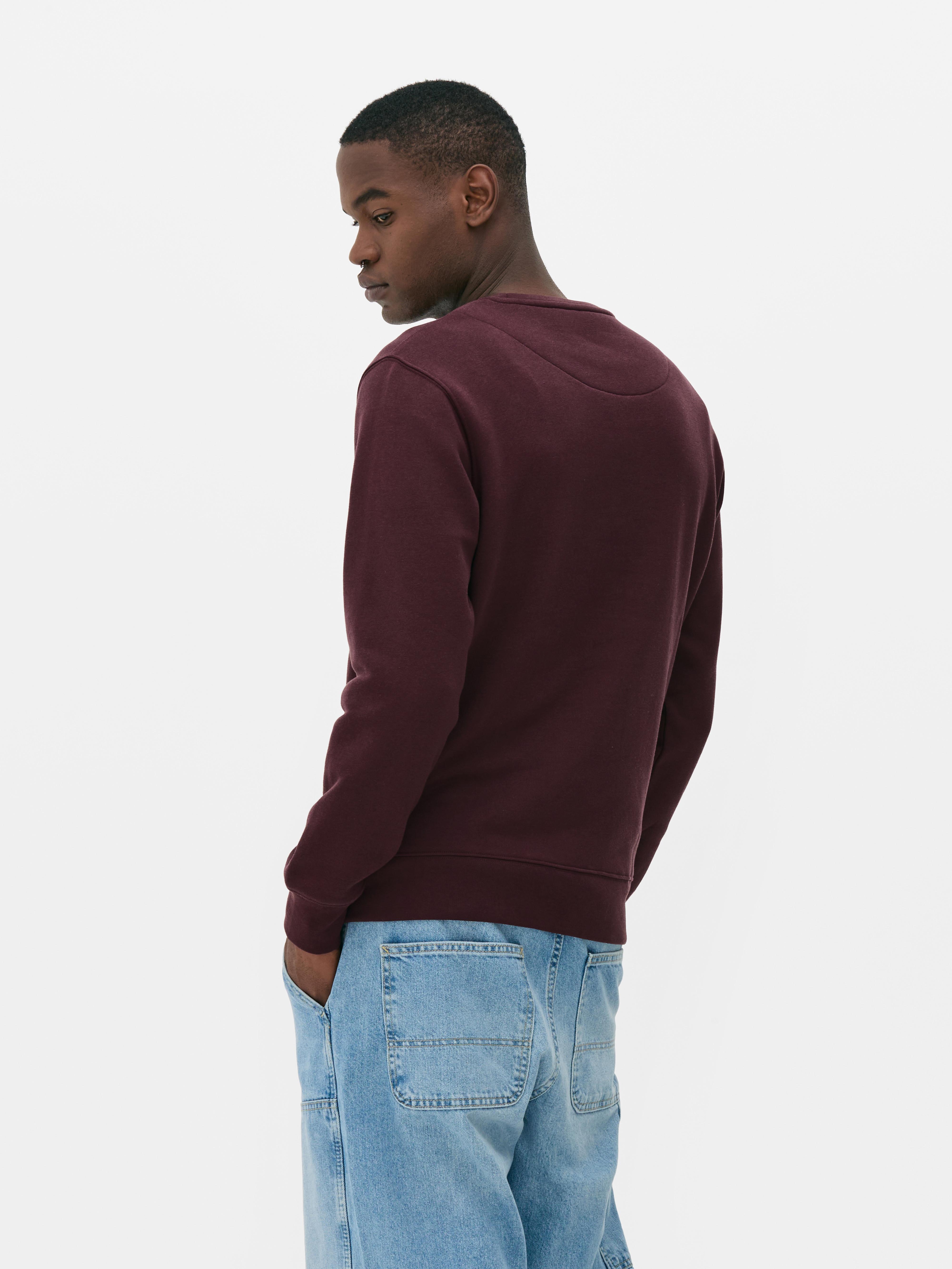 Men s Maroon Crew Neck Sweatshirt Penneys