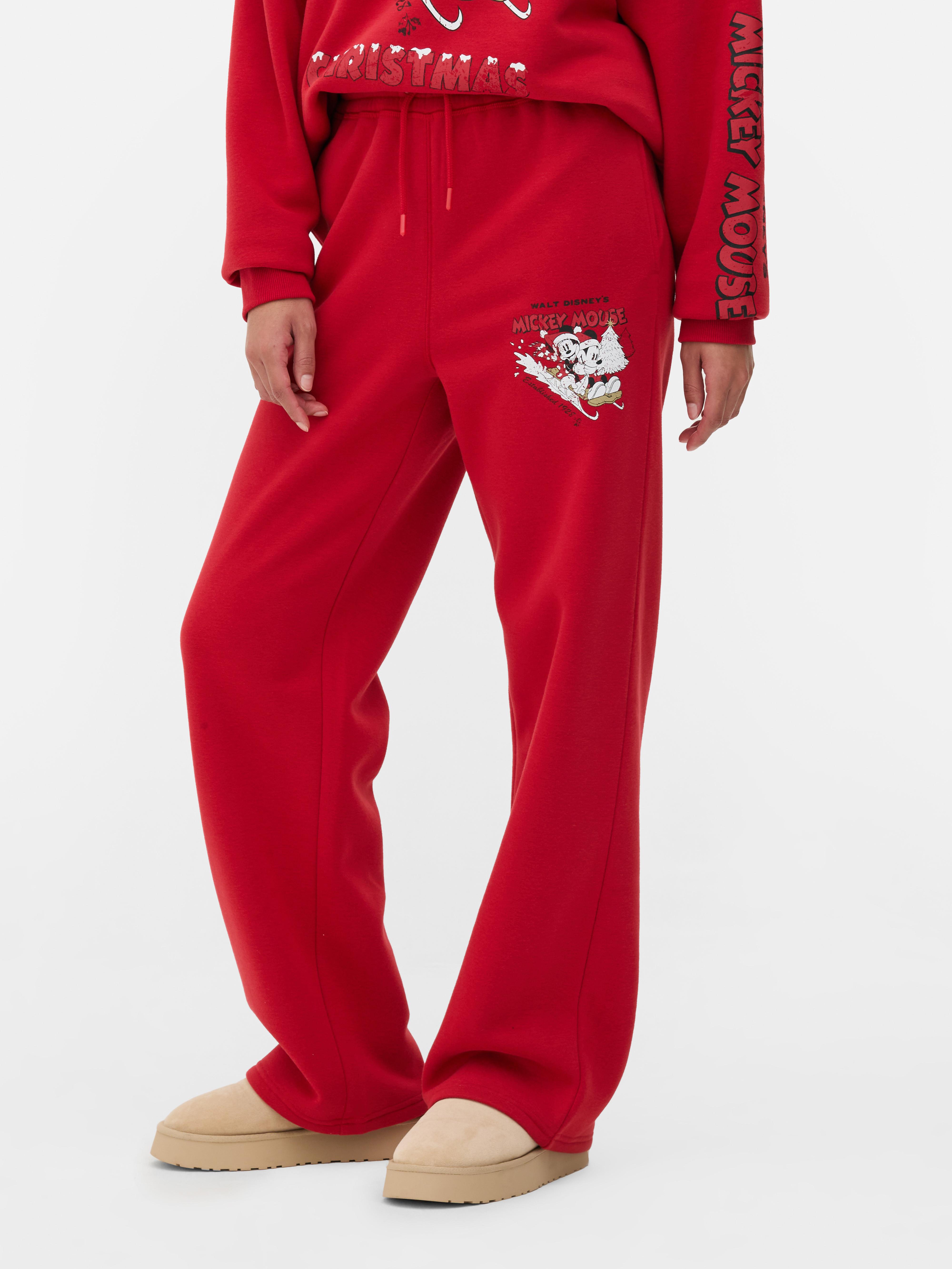 Women s Red Disney s Mickey Mouse Co ord Joggers Penneys