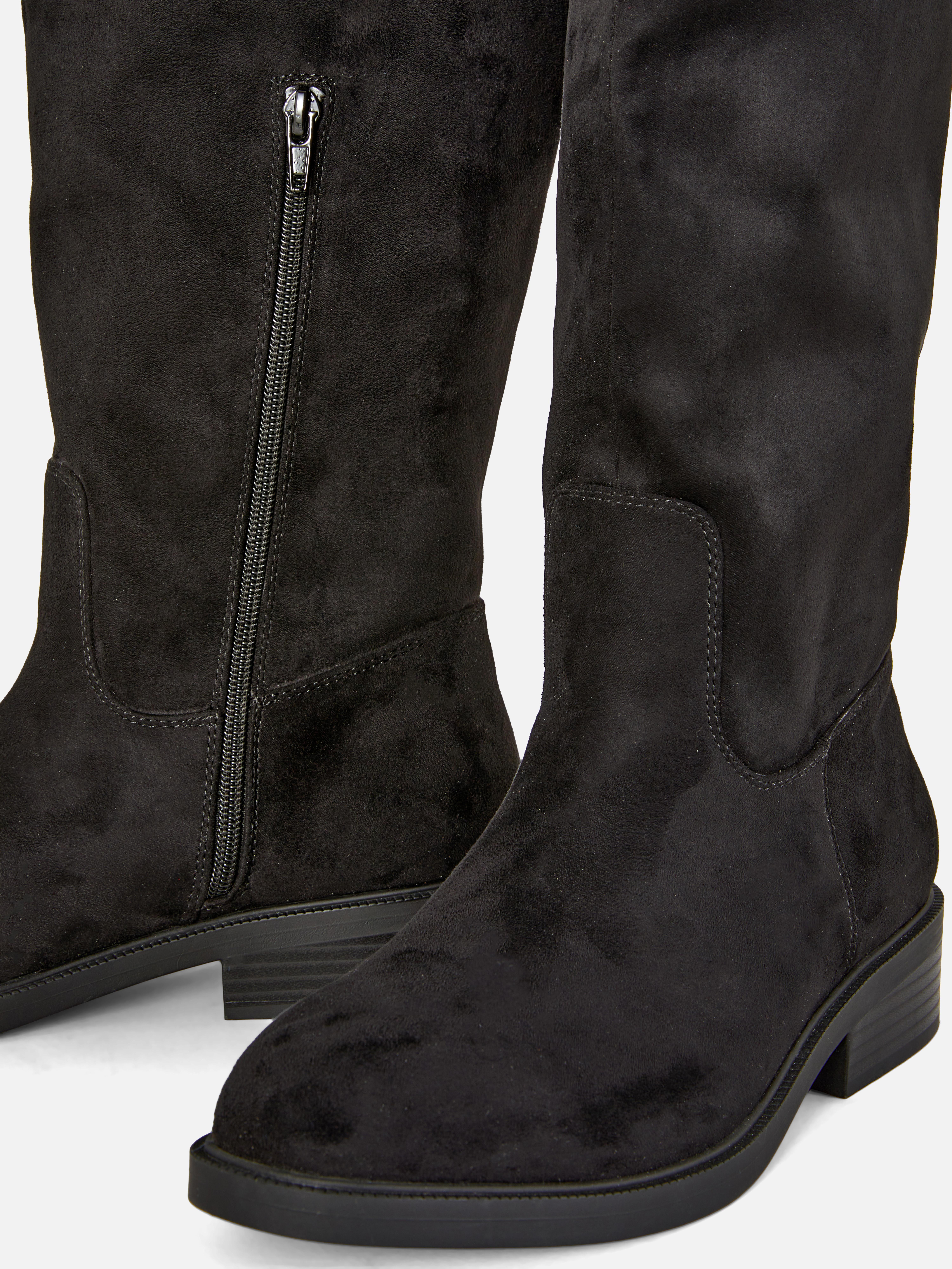 Women's Black Paula Echevarría Knee High Boots Primark