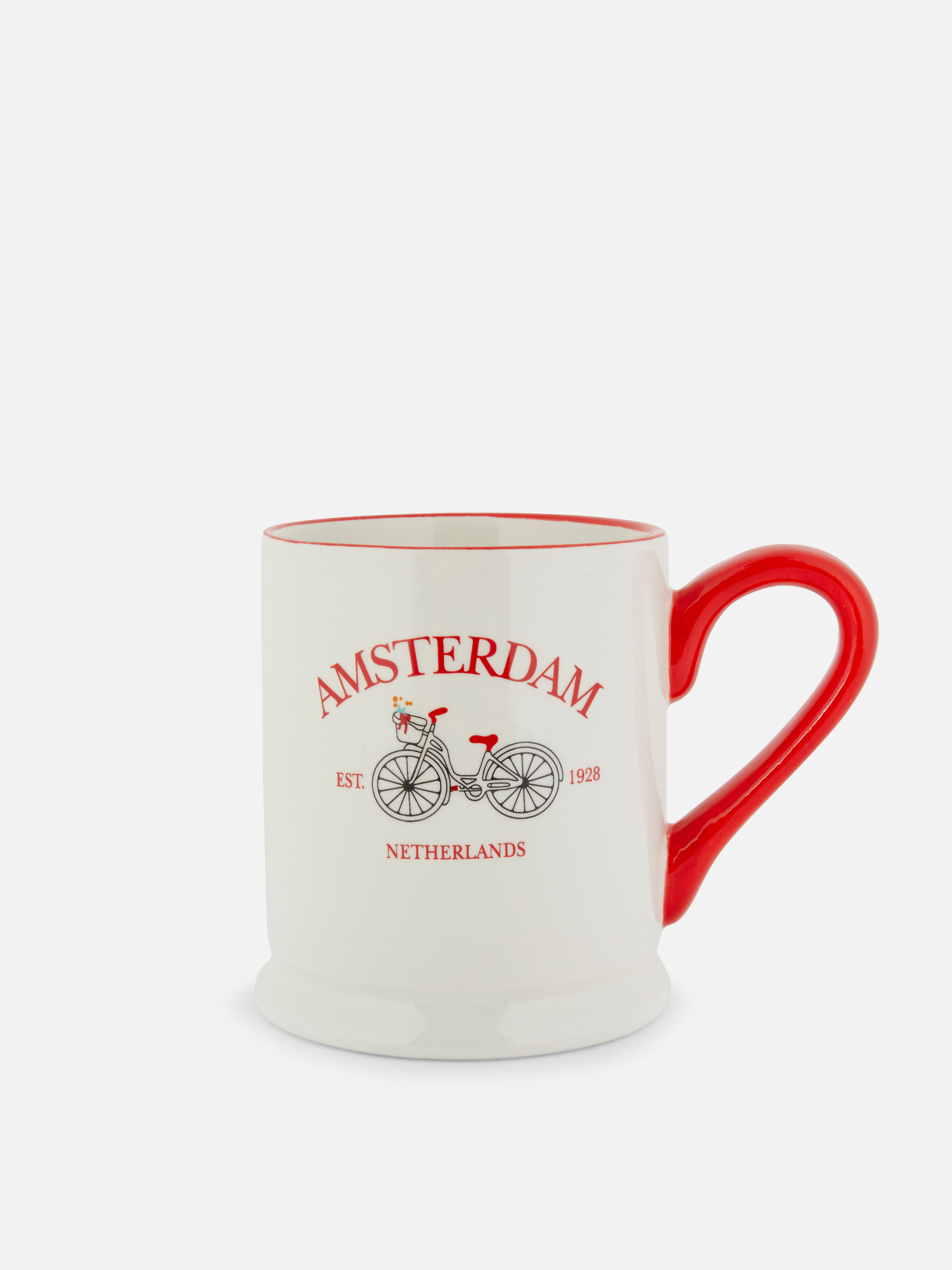 Mok met fietsontwerp Amsterdam