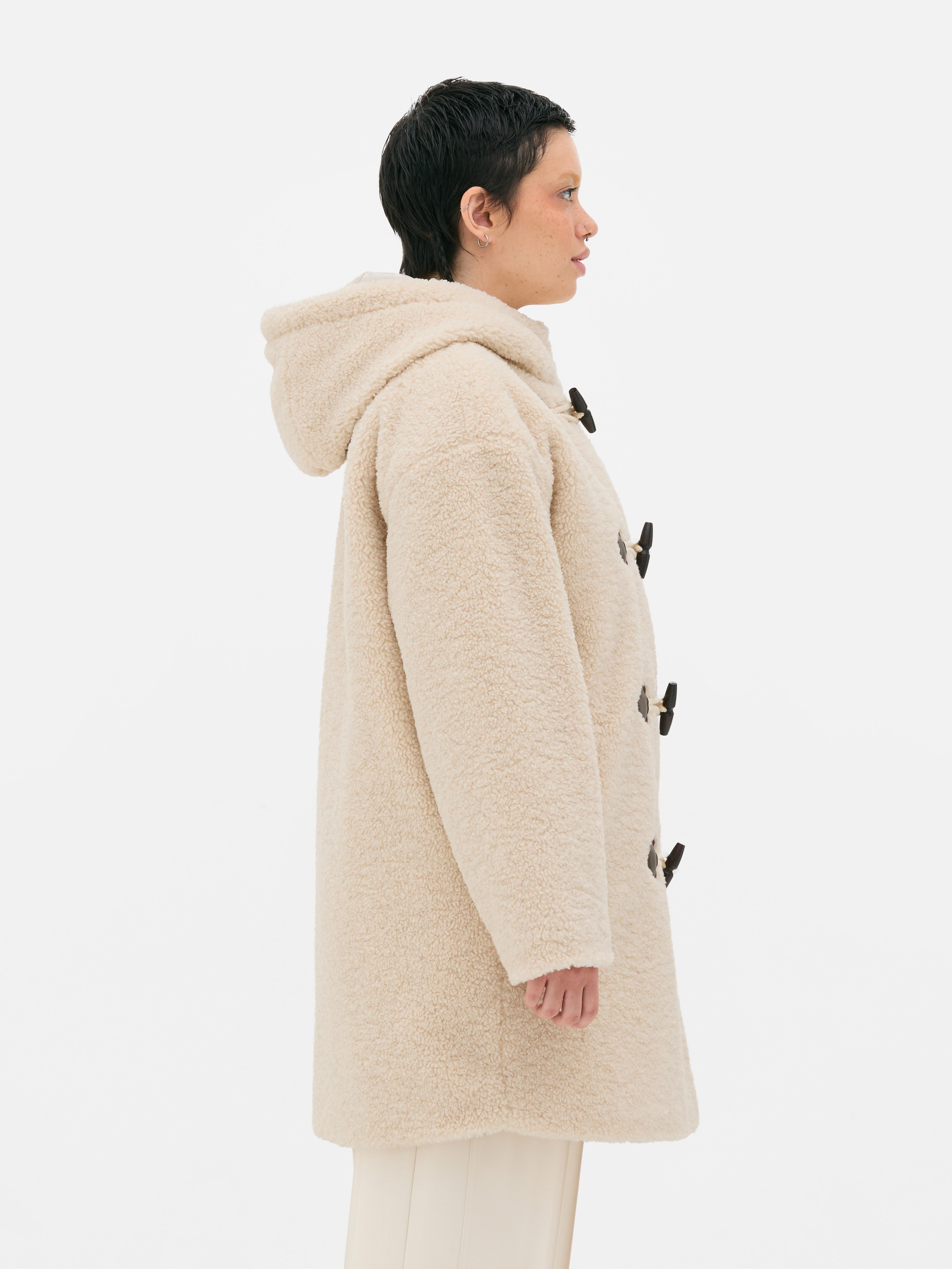 Cream duffle coat best sale