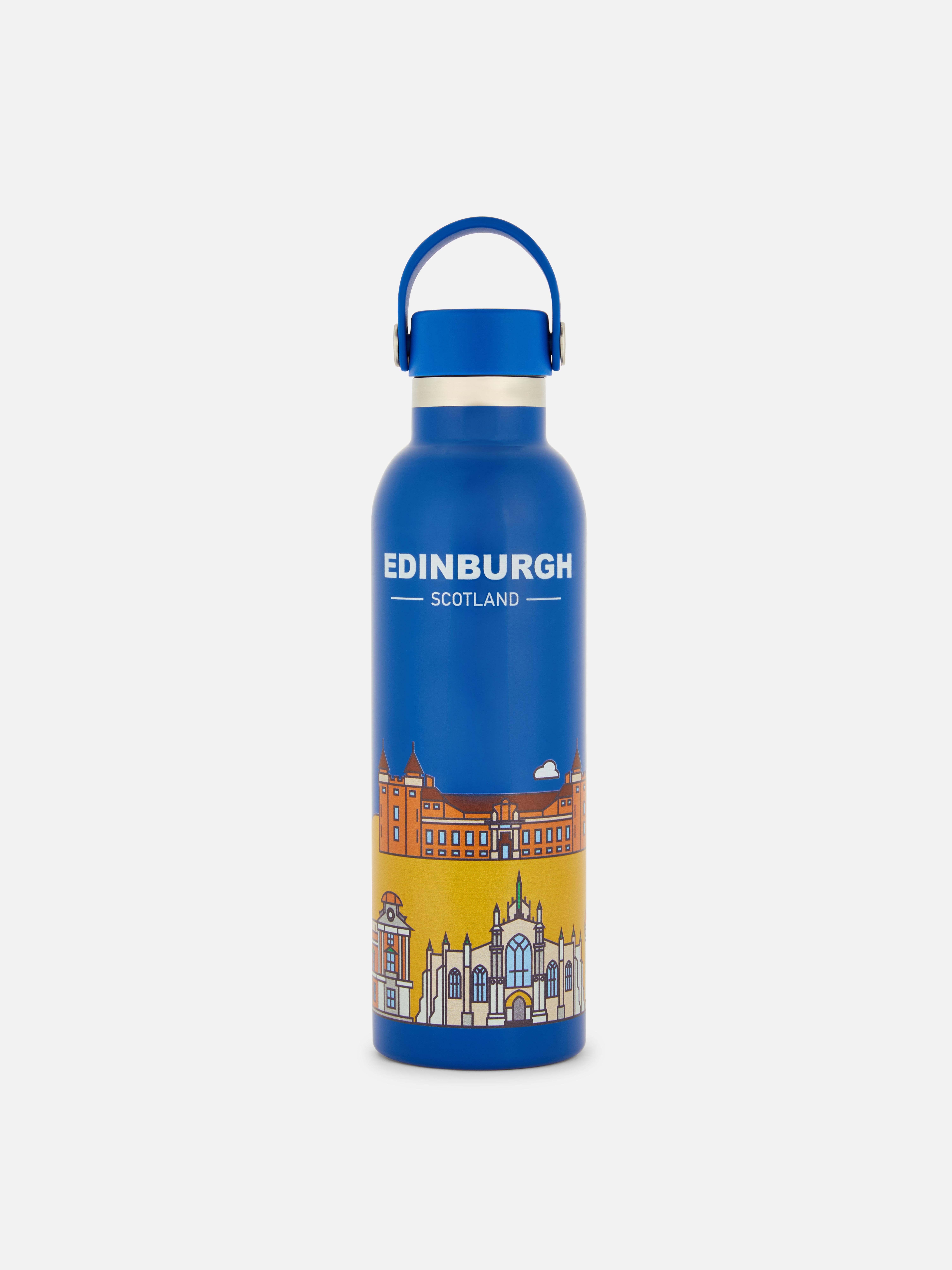 Edinburgh Illustrated Water Bottle with Carry Handle