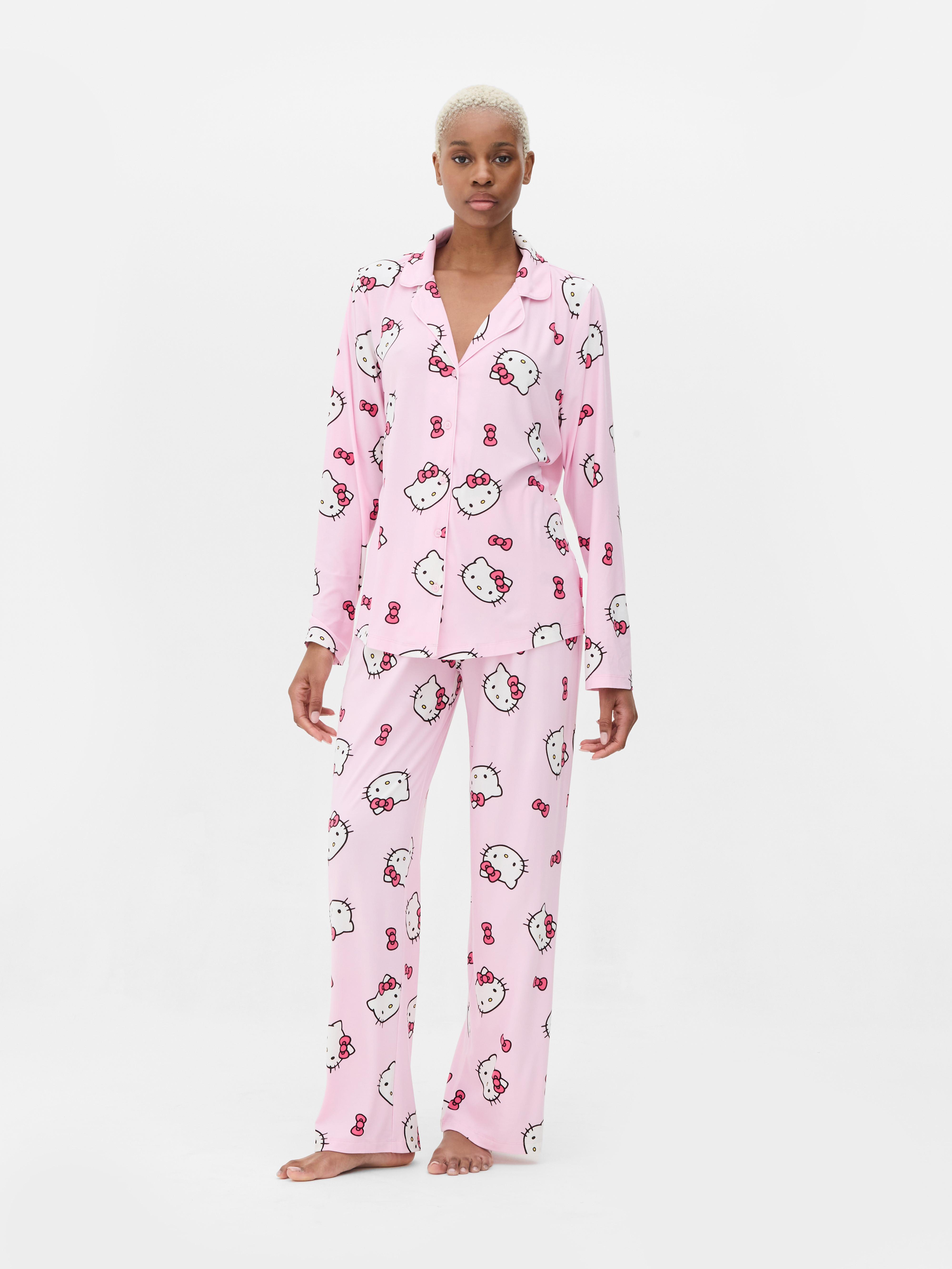 Ladies hello kitty pyjamas sale