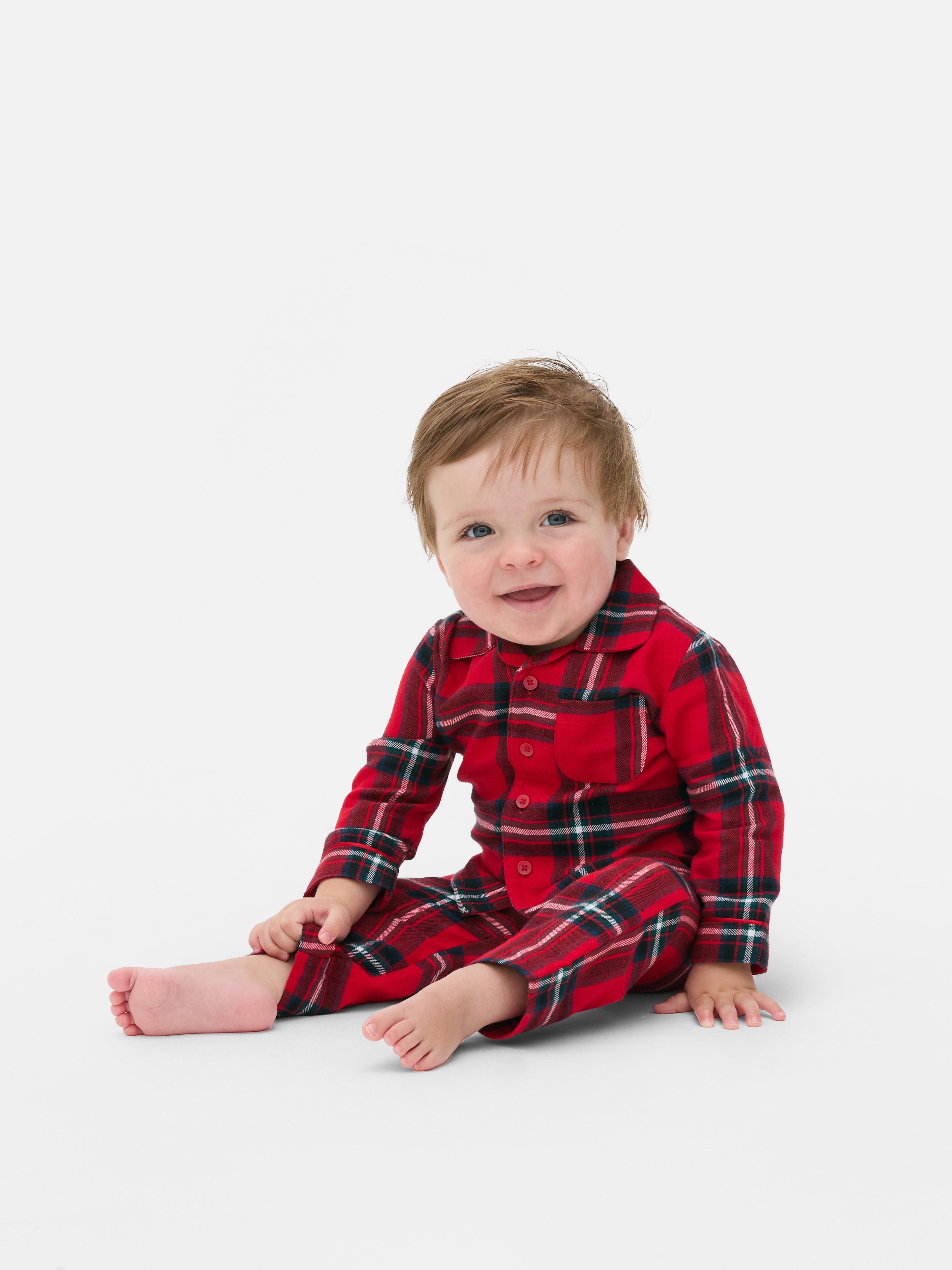 Baby Boys Red Baby Checked Family Pyjama Set Penneys