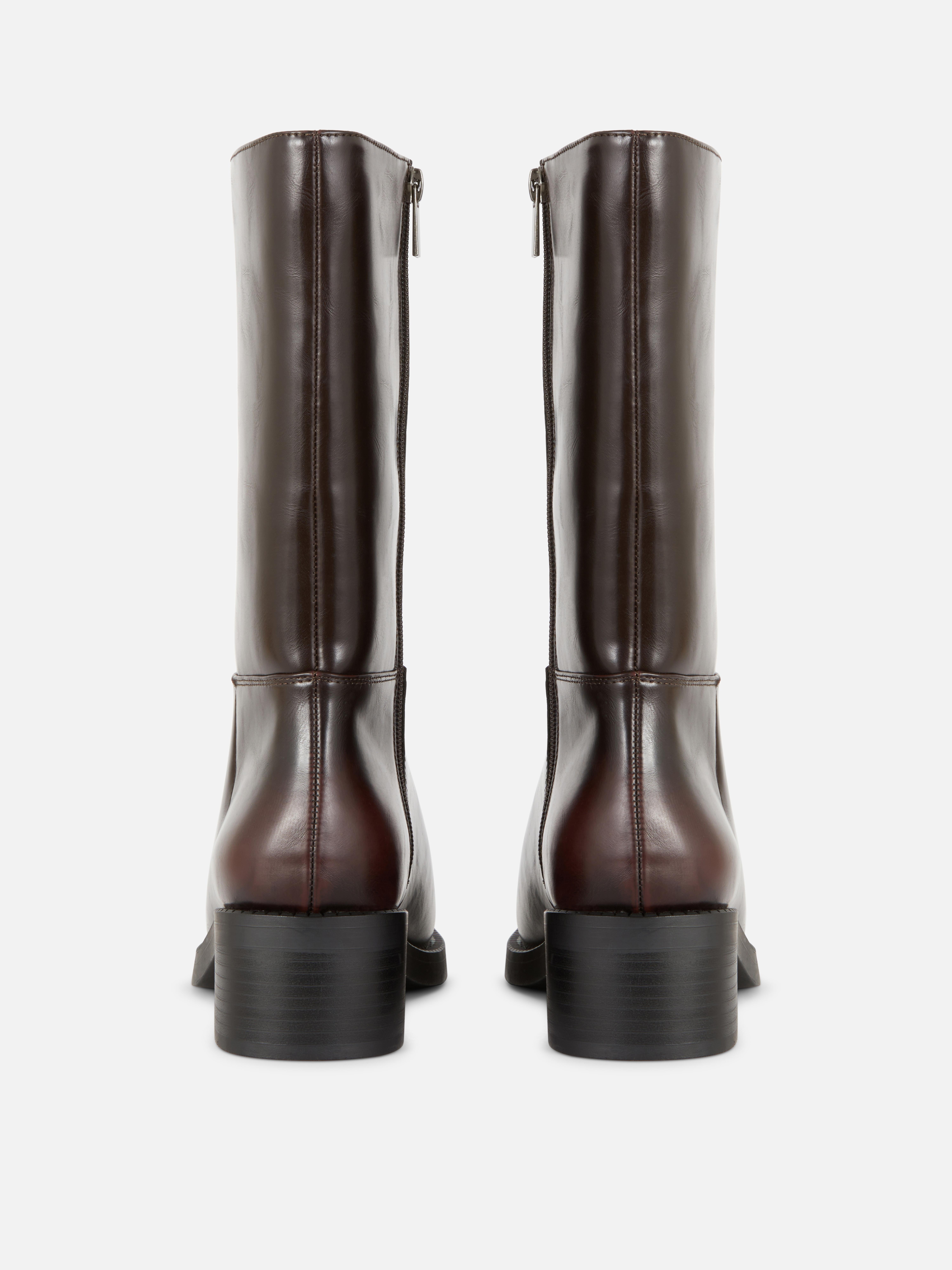 Primark burgundy boots store