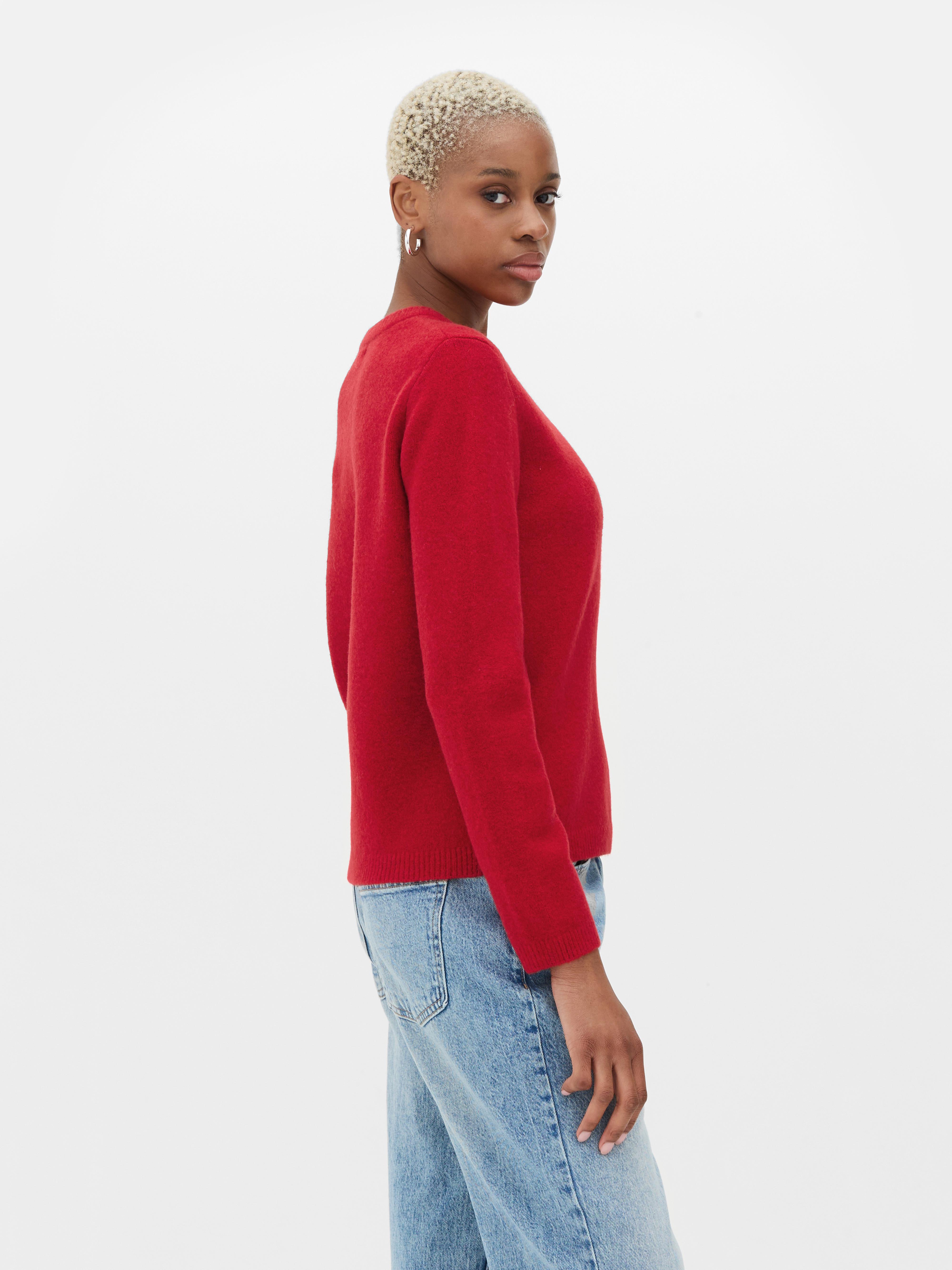 Primark red sweater hotsell