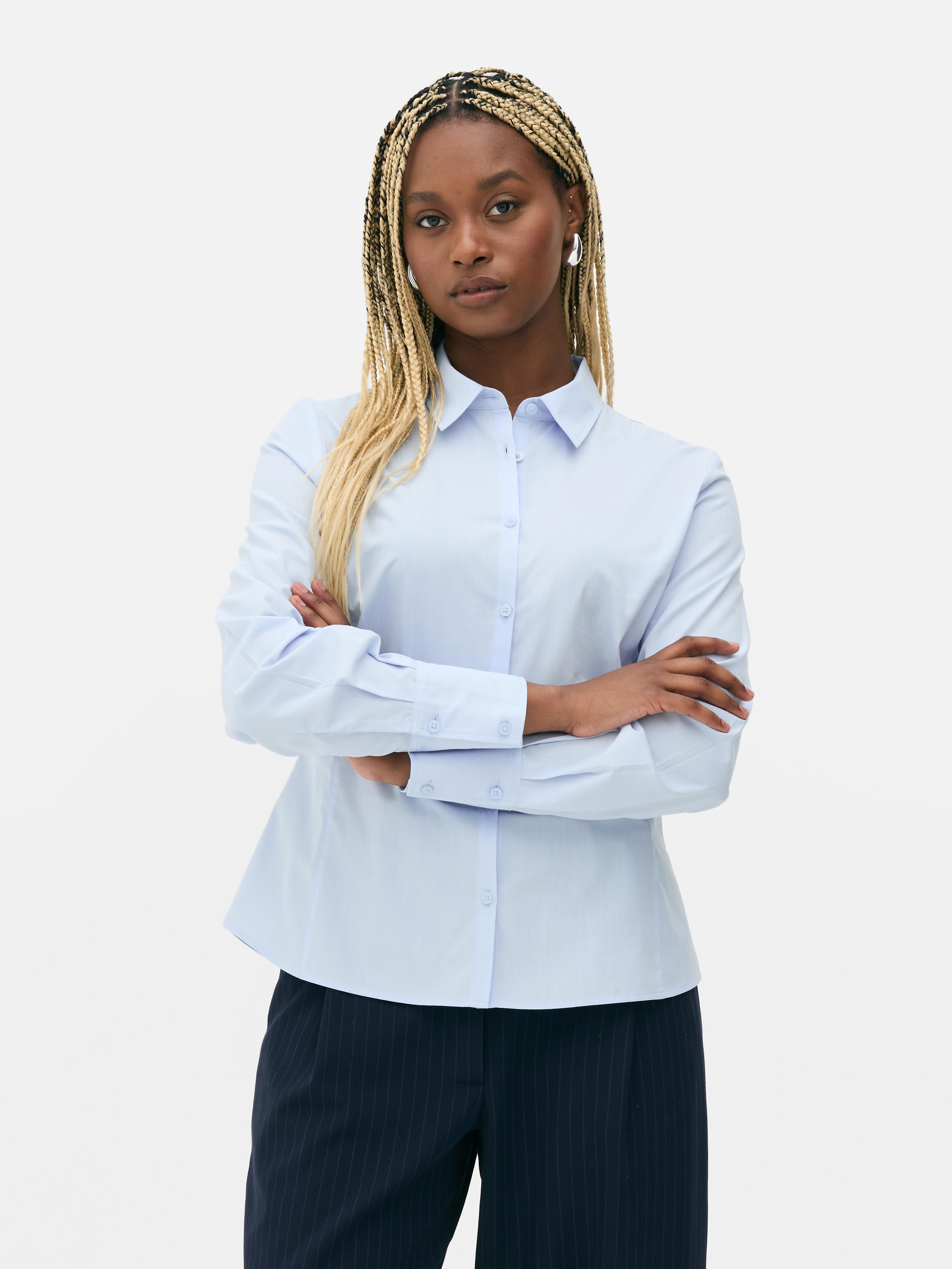 Chemise ajustée à manches longues