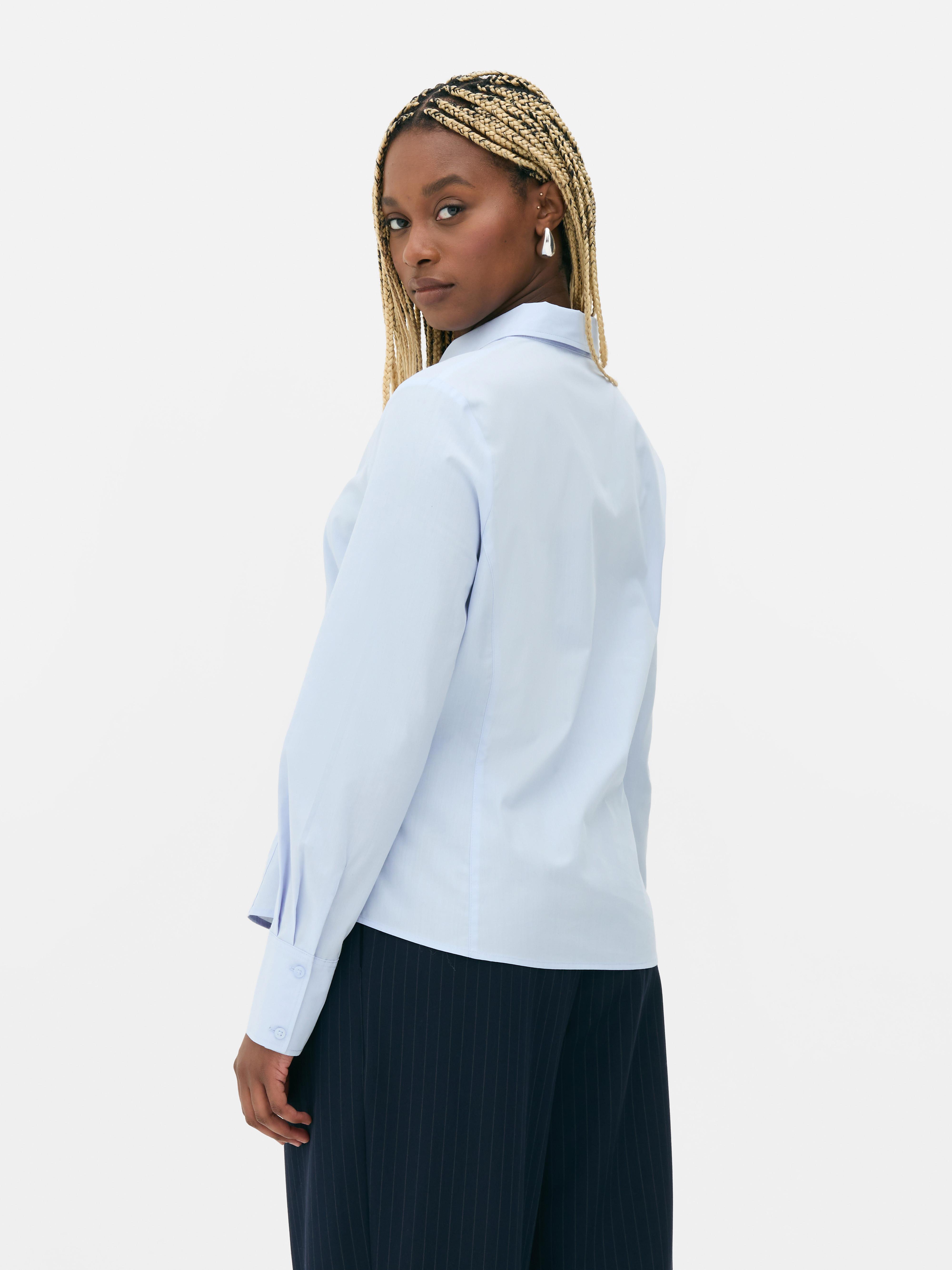 Chemise ajustée à manches longues